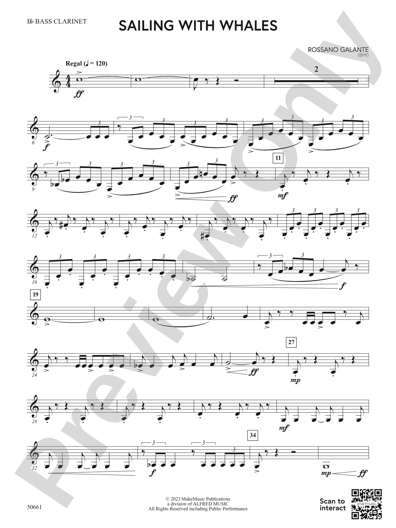 Sailing with Whales: Bass Clarinet