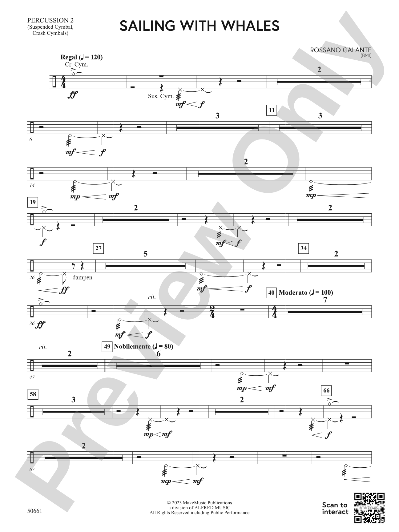 Sailing with Whales: 2nd Percussion