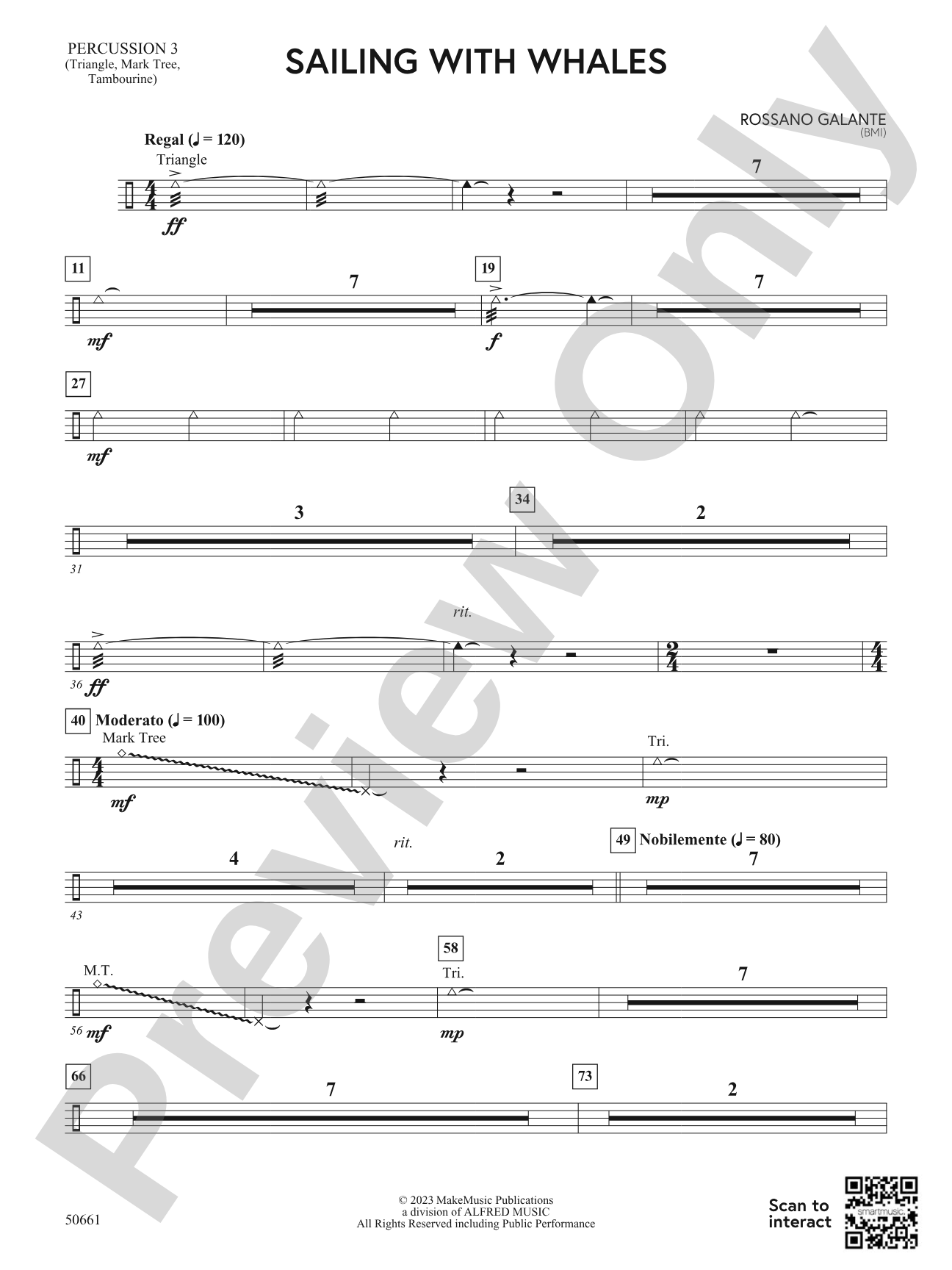 Sailing with Whales: 3rd Percussion