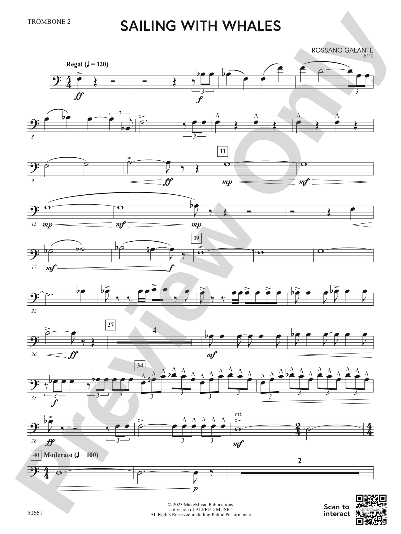 Sailing with Whales: 2nd Trombone