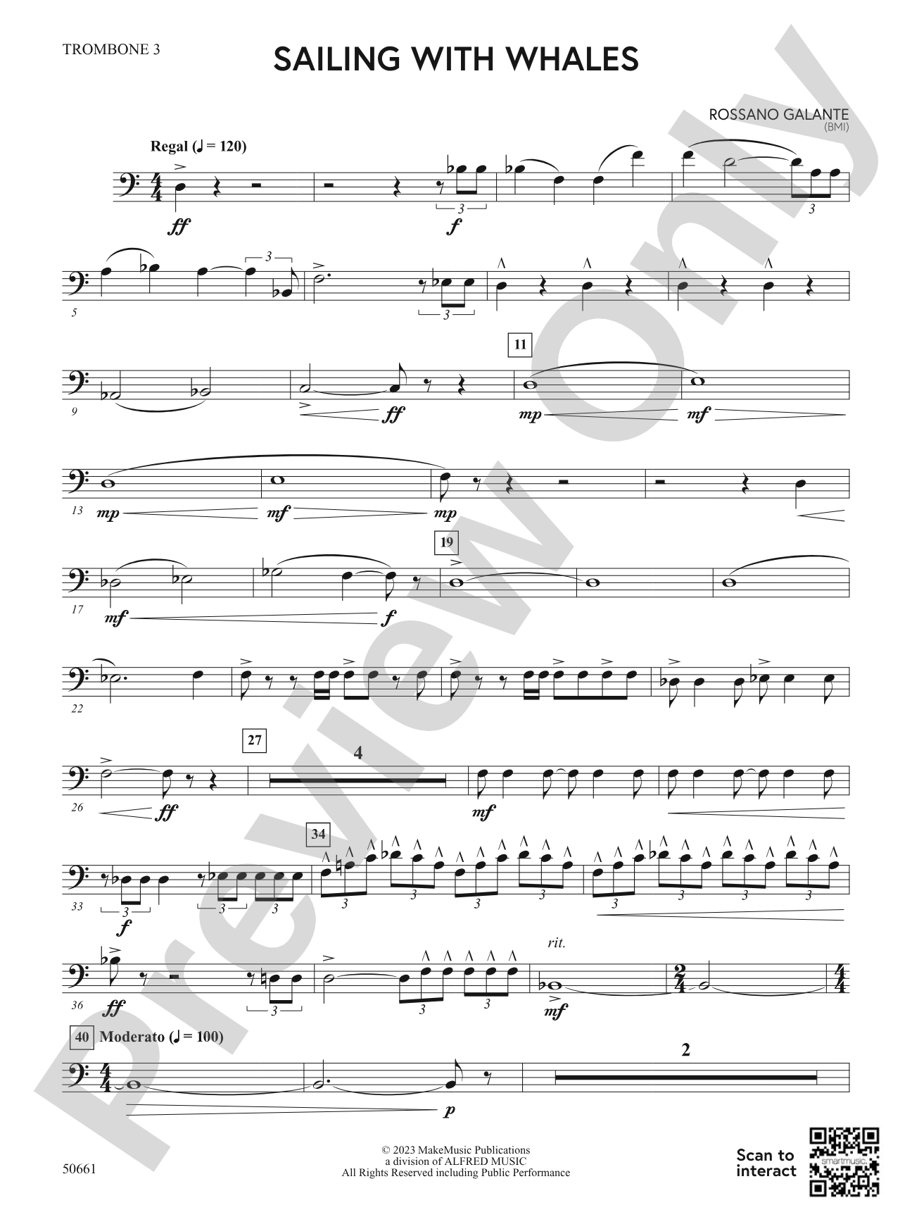 Sailing with Whales: 3rd Trombone