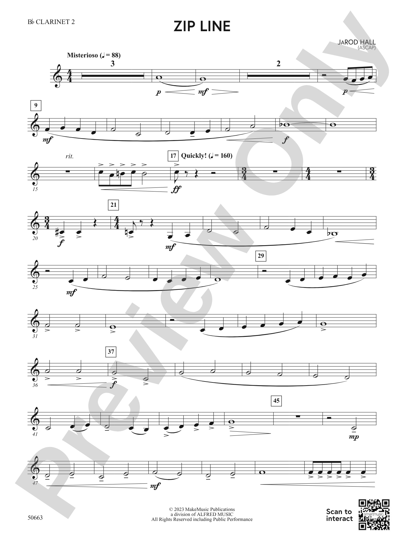 Zip Line: 2nd B-flat Clarinet