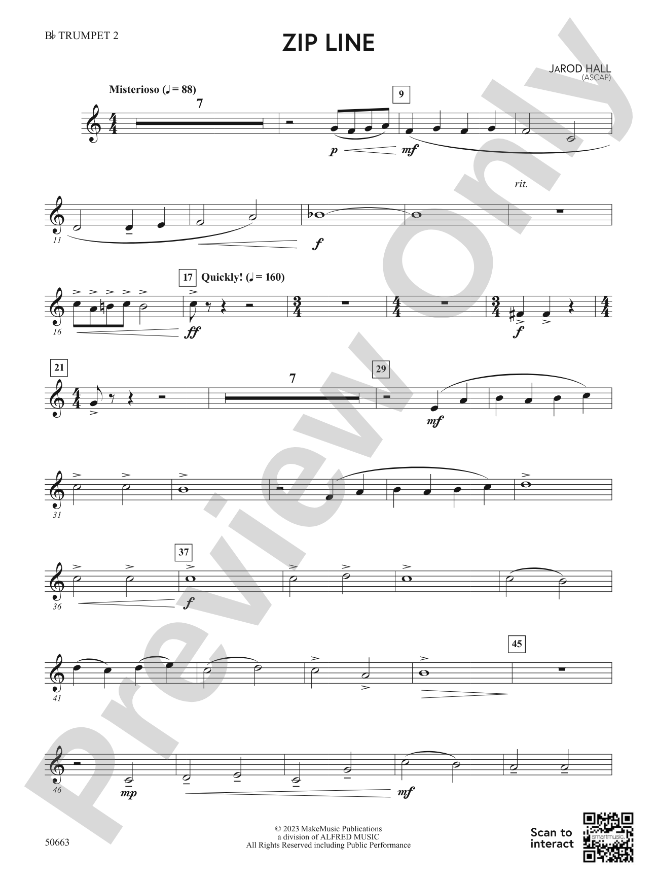 Zip Line: 2nd B-flat Trumpet