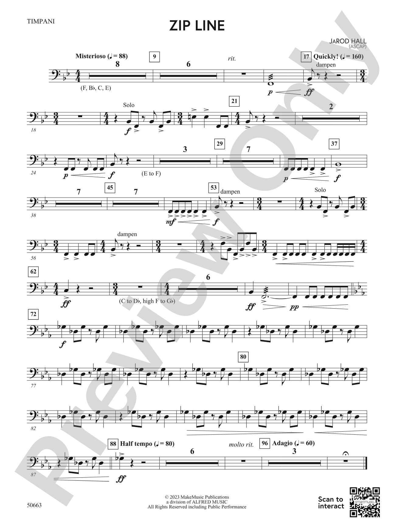 Zip Line: Timpani