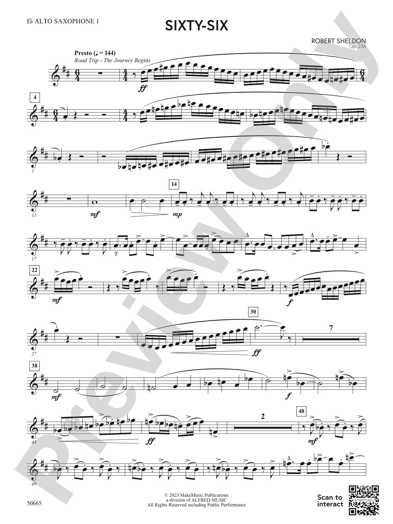 Sixty-Six: E-flat Alto Saxophone