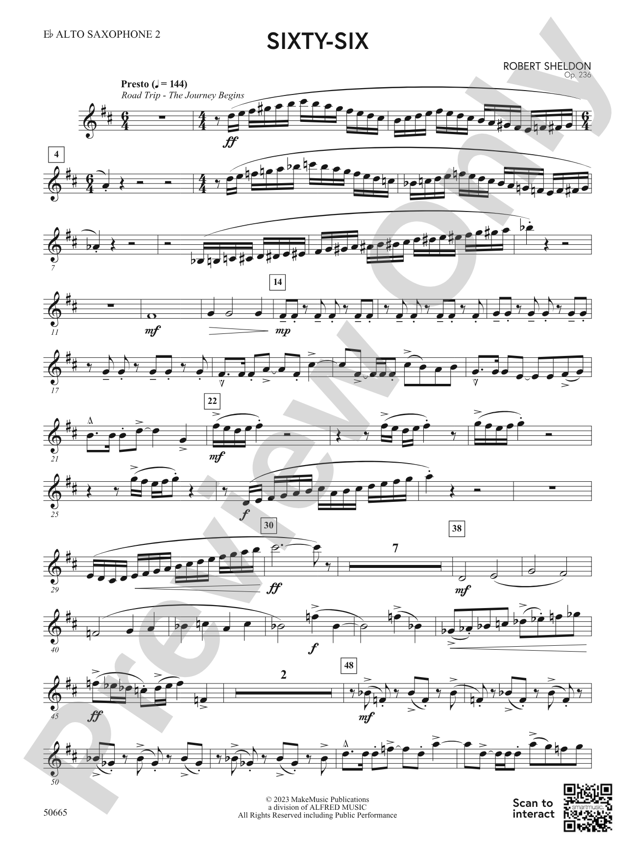 Sixty-Six: 2nd E-flat Alto Saxophone