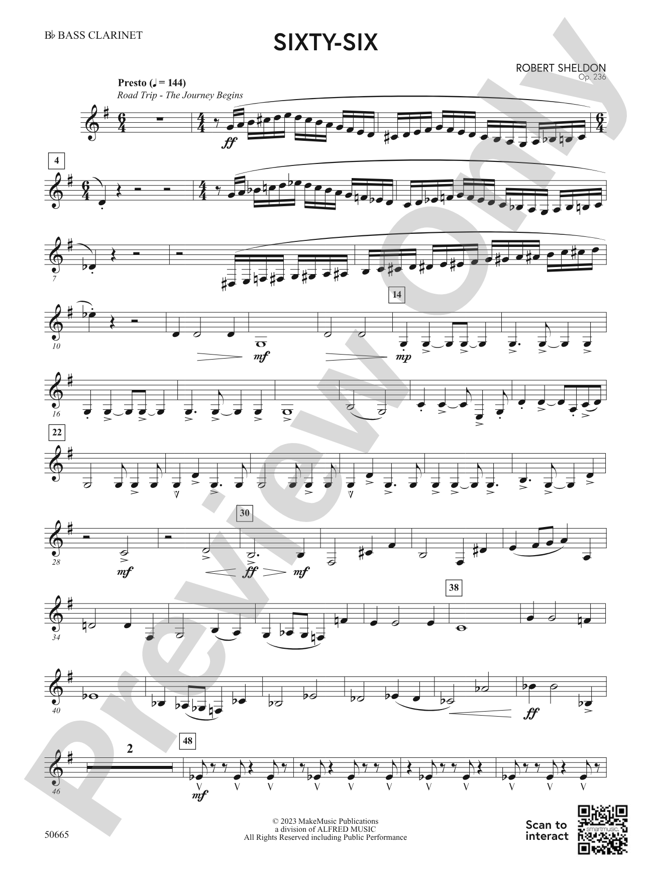 Sixty-Six: Bass Clarinet