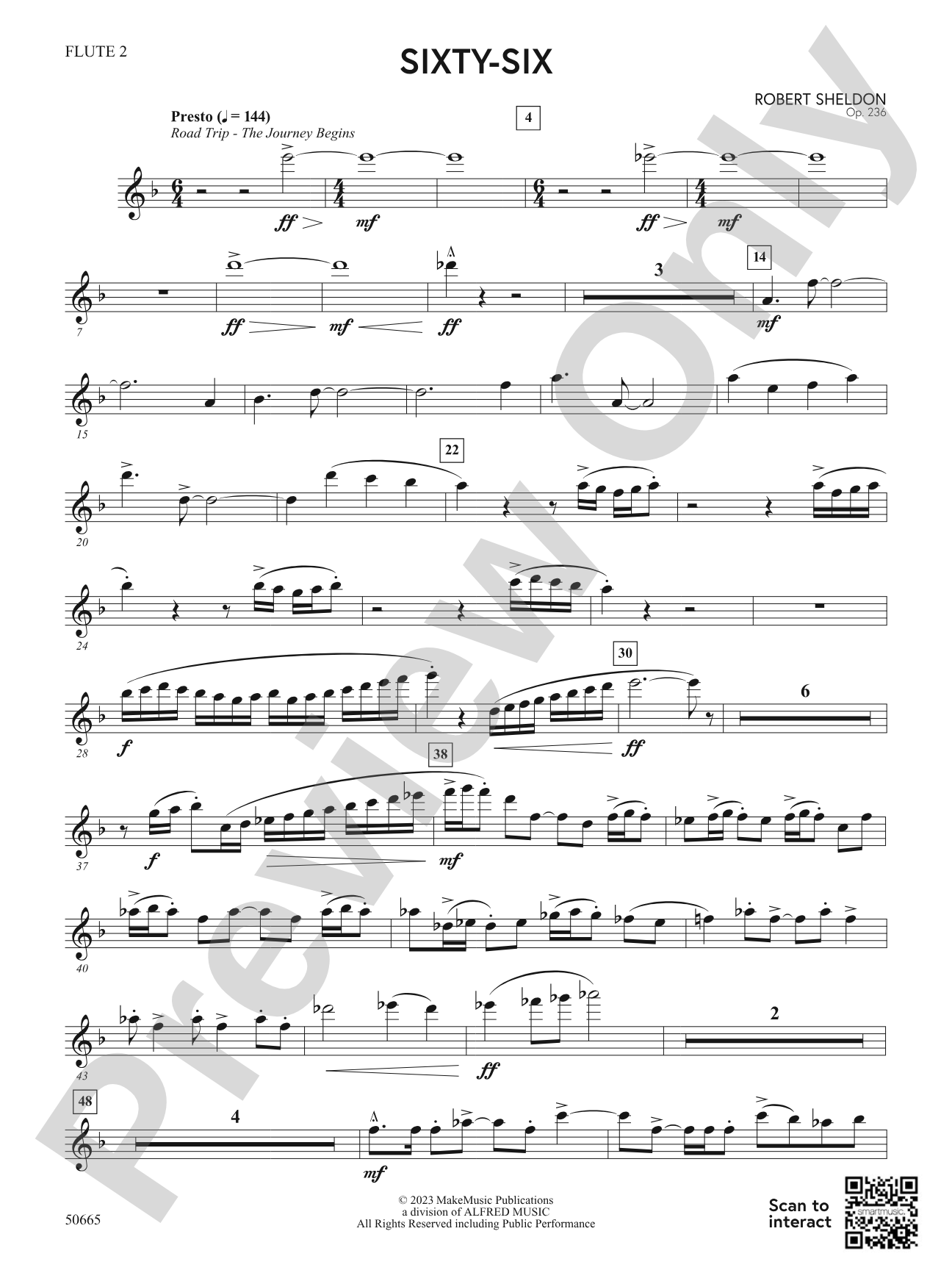 Sixty-Six: 2nd Flute