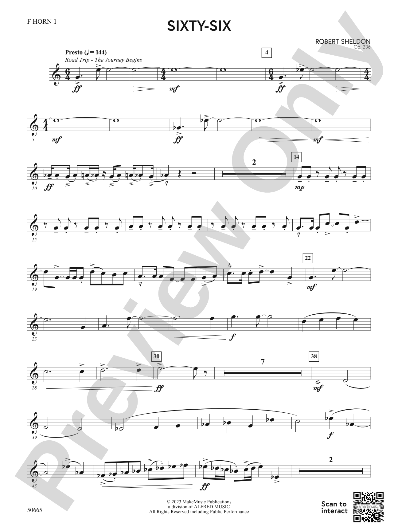 Sixty-Six: 1st F Horn