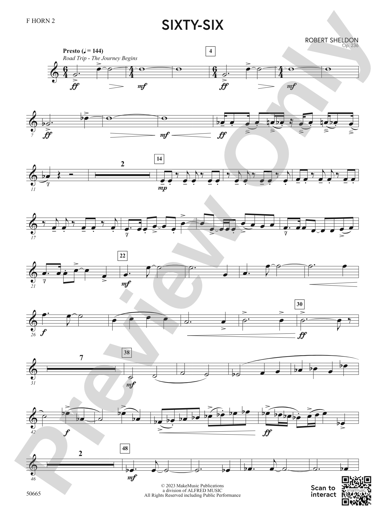 Sixty-Six: 2nd F Horn