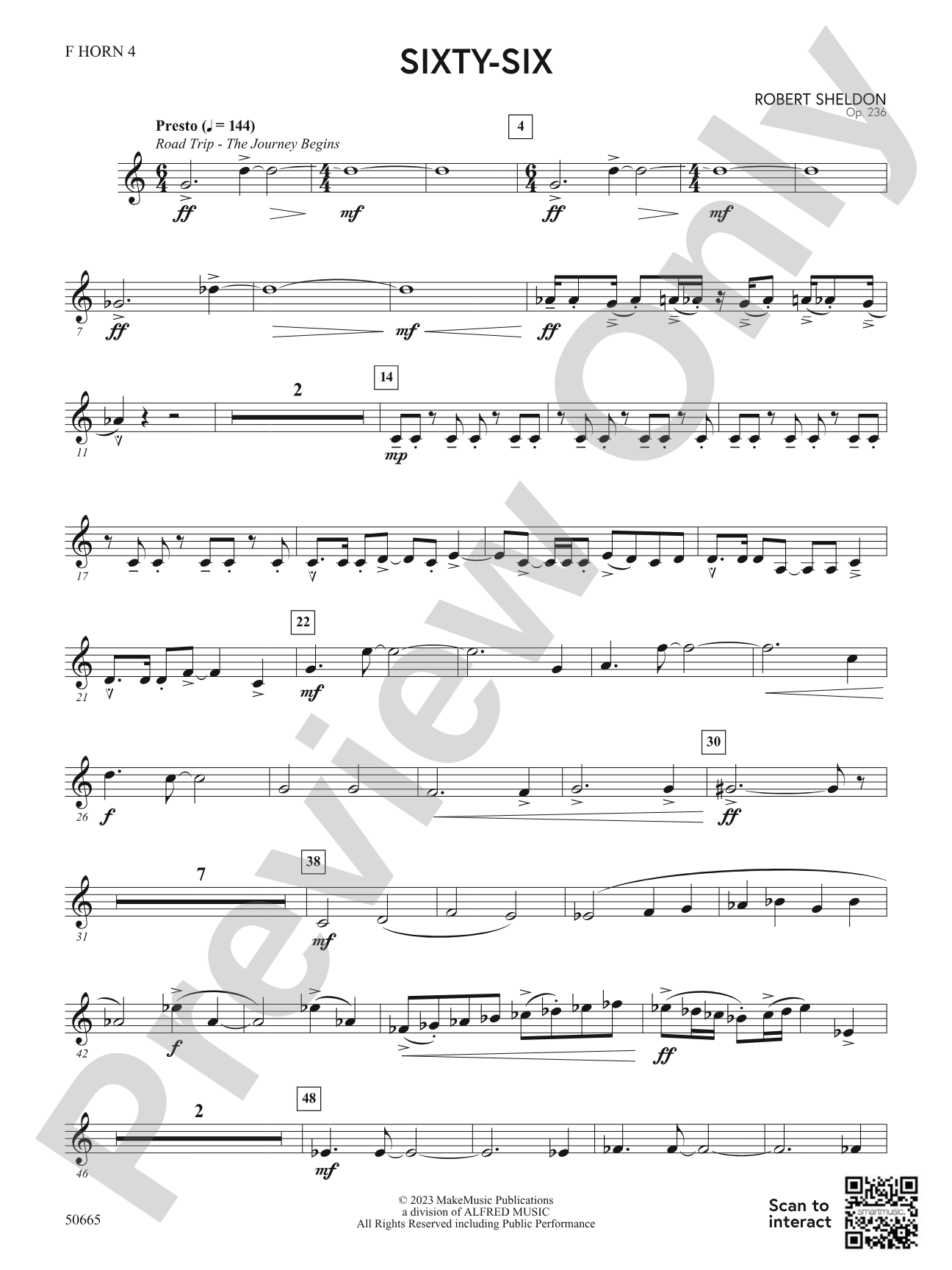 Sixty-Six: 4th F Horn