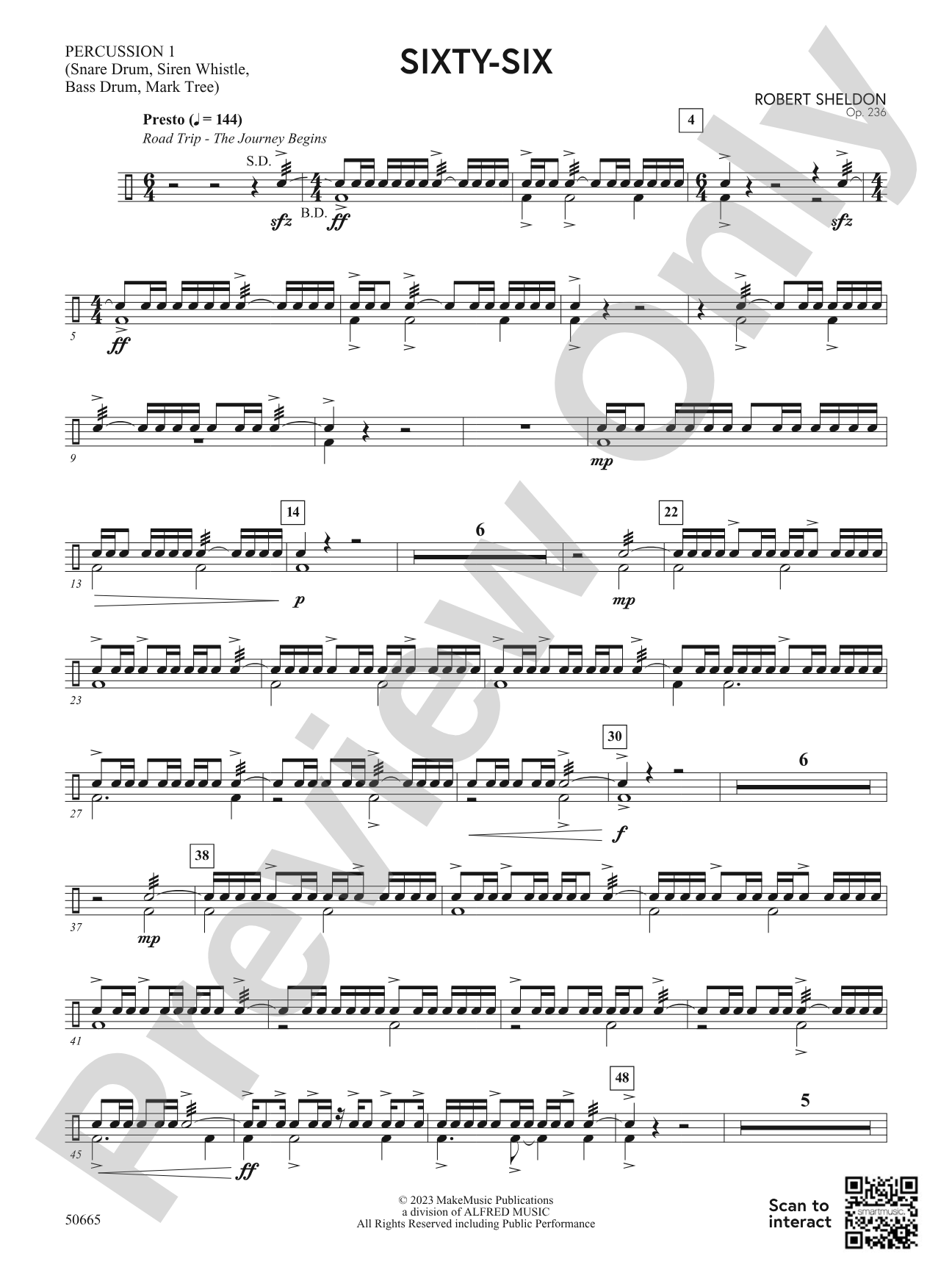 Sixty-Six: 1st Percussion