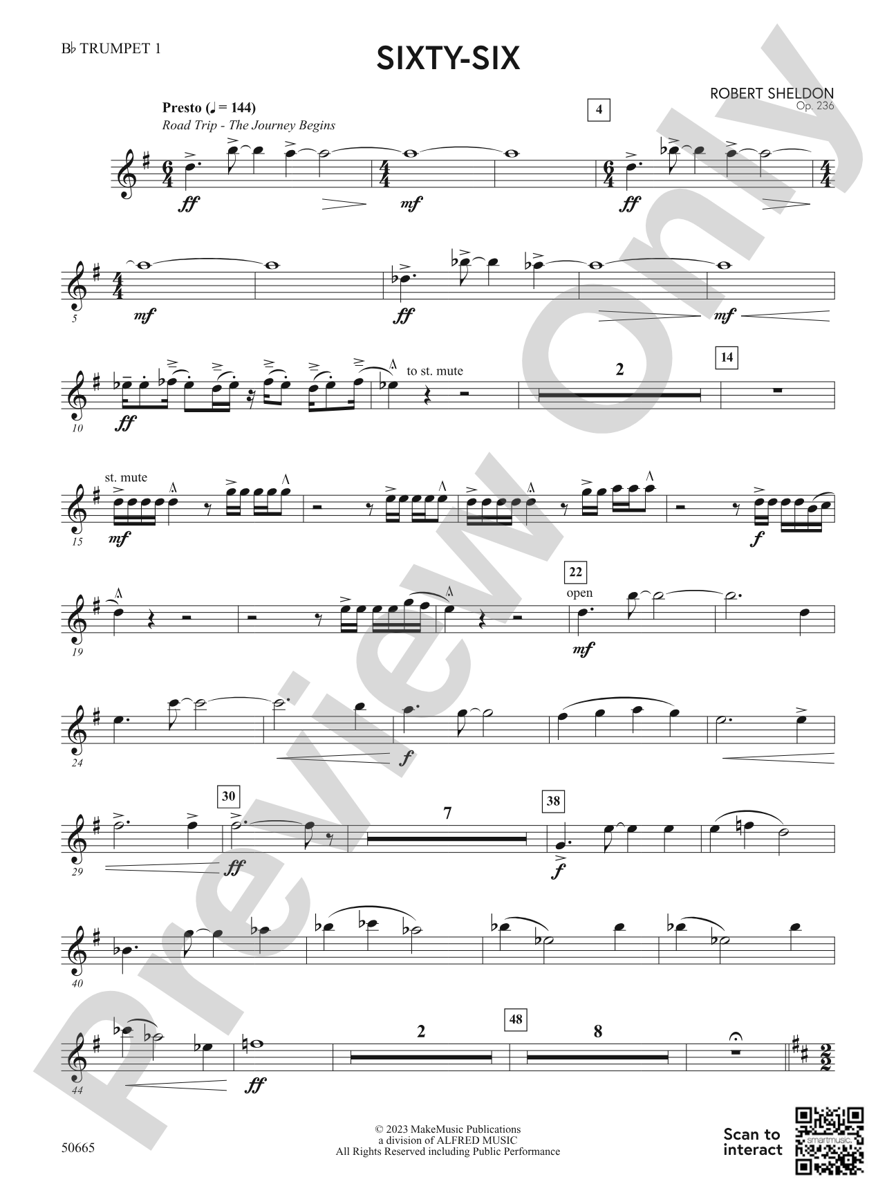 Sixty-Six: 1st B-flat Trumpet