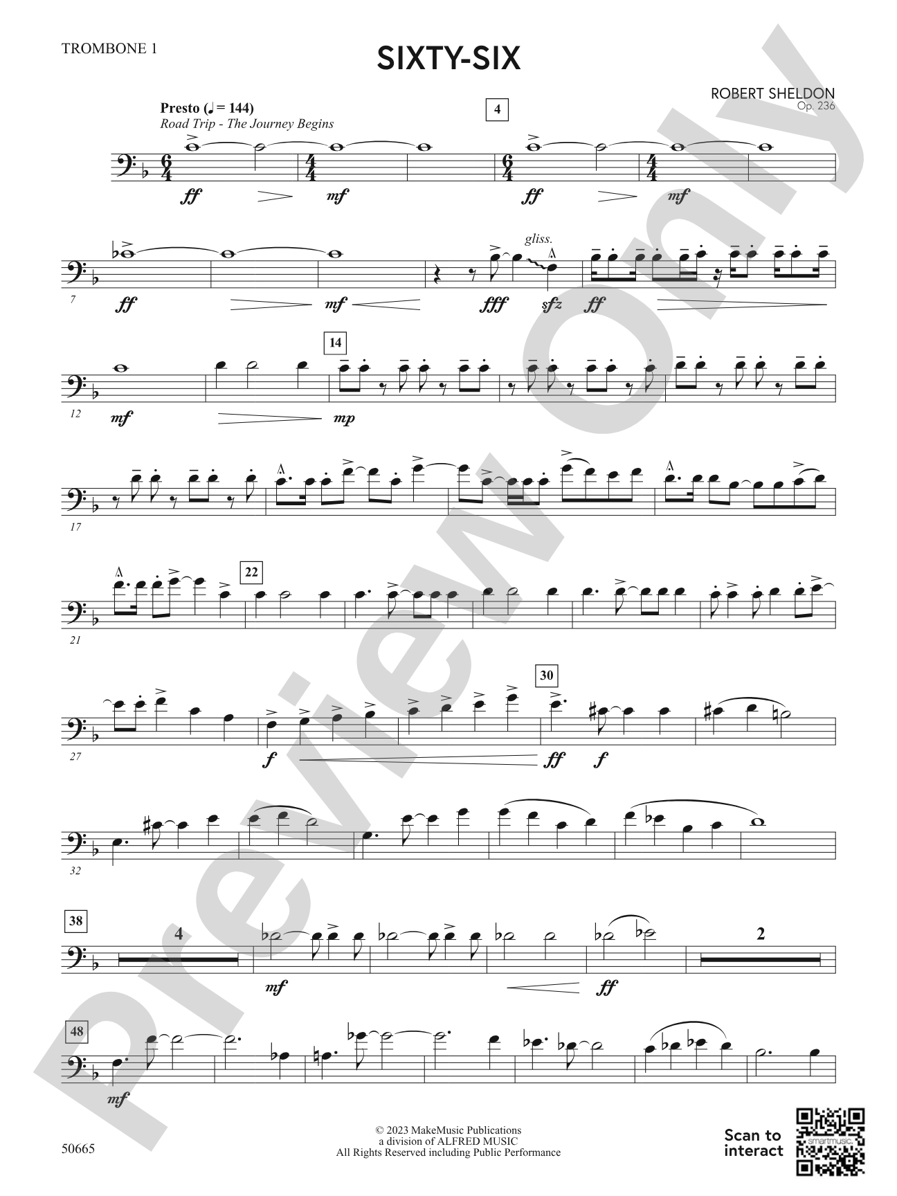 Sixty-Six: 1st Trombone