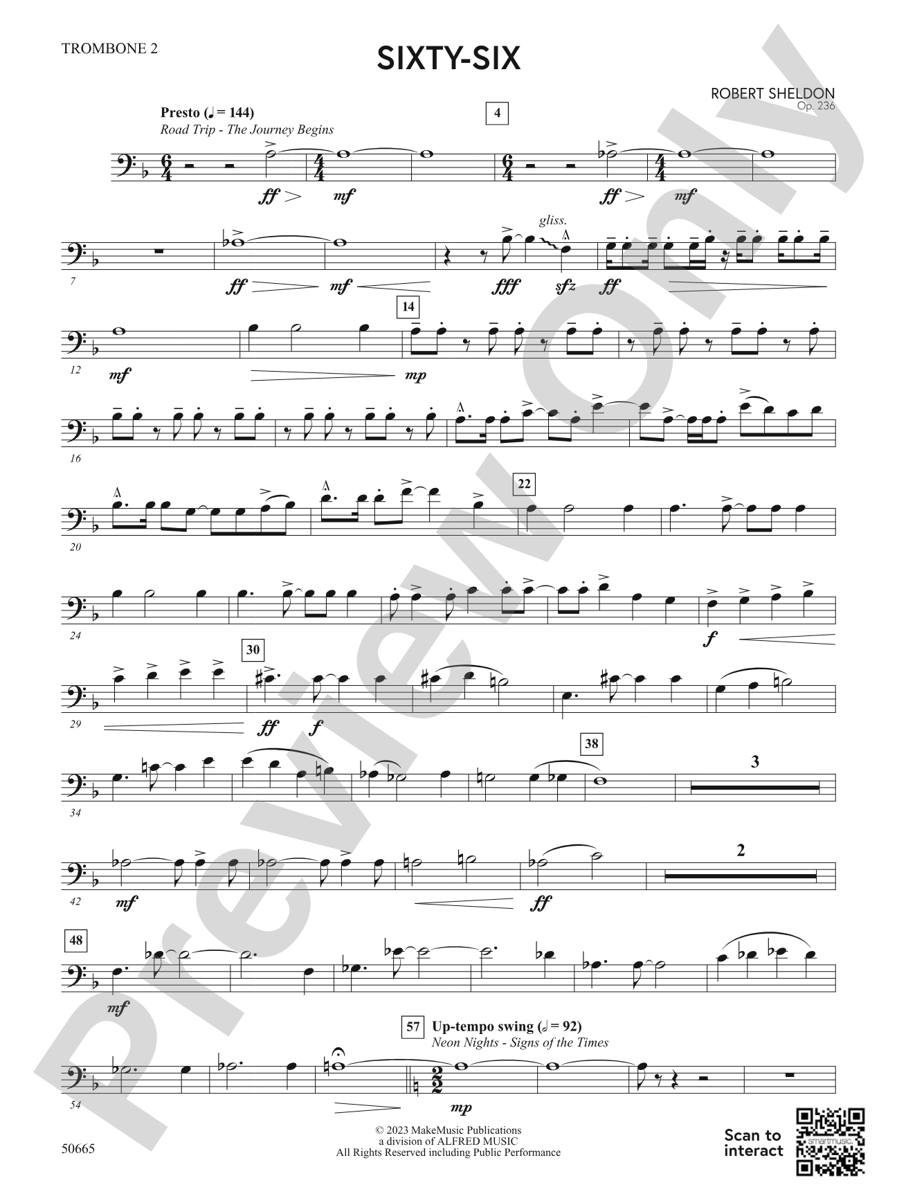 Sixty-Six: 2nd Trombone
