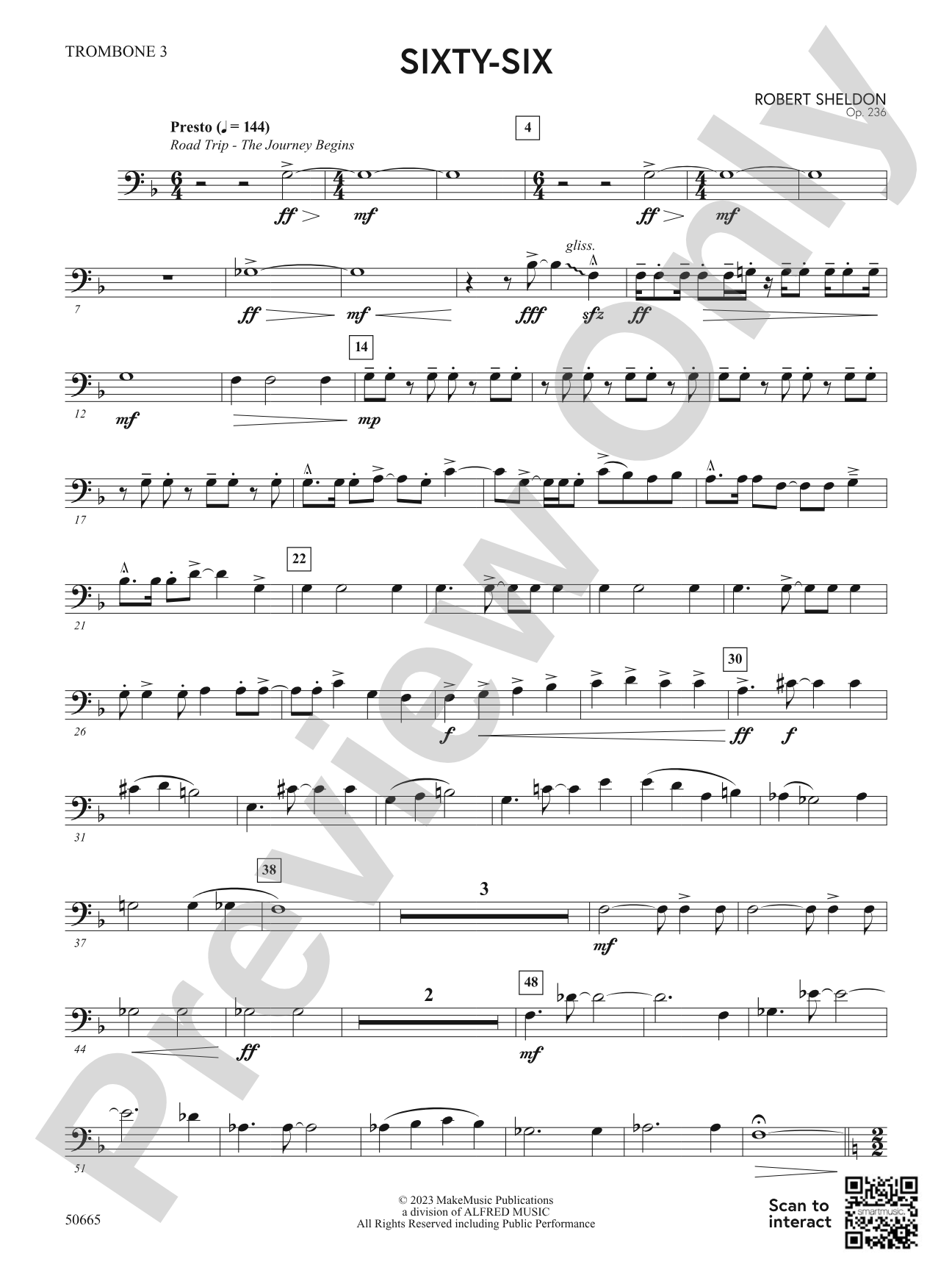 Sixty-Six: 3rd Trombone