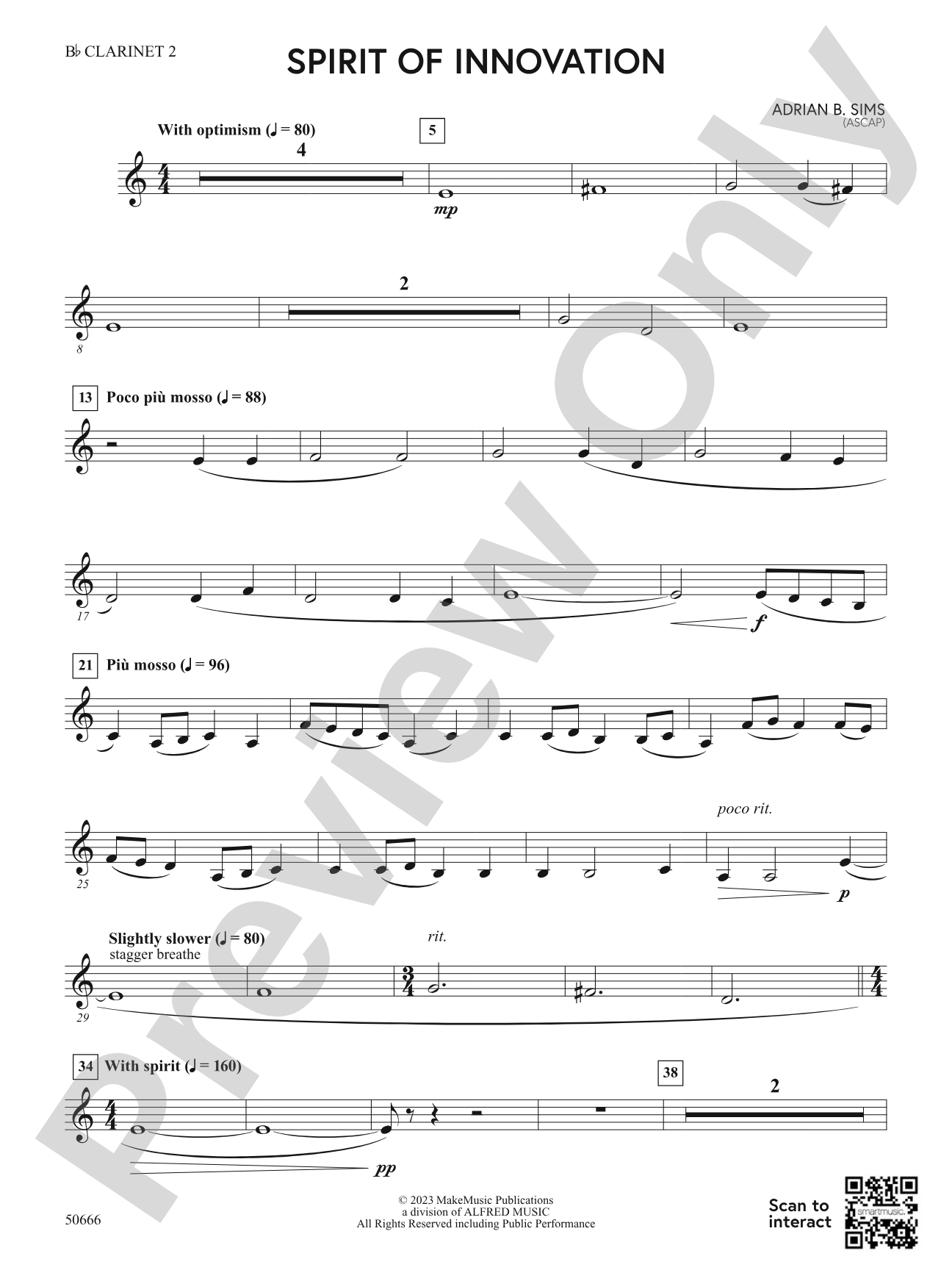 Spirit of Innovation: 2nd B-flat Clarinet