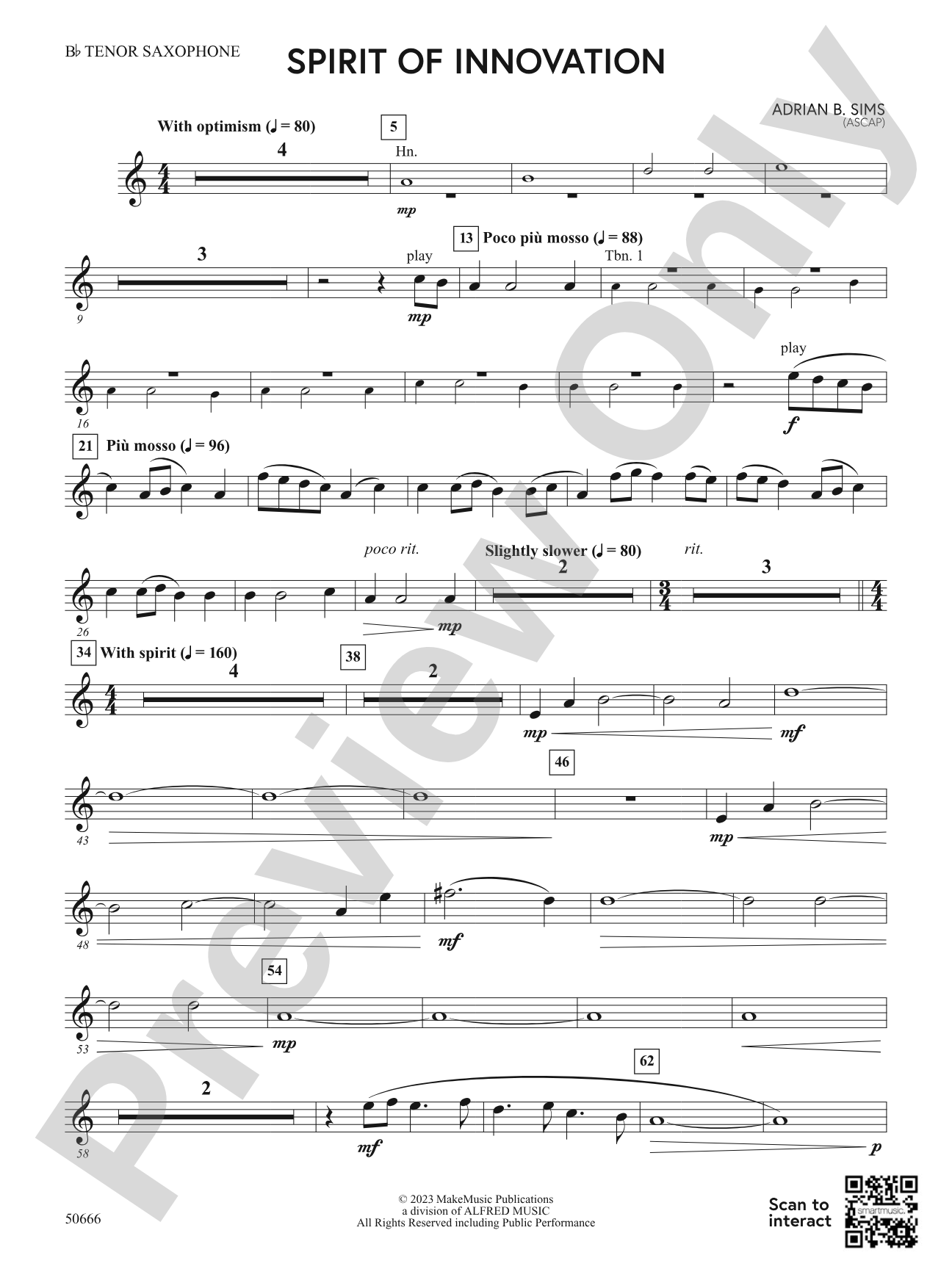 Spirit of Innovation: B-flat Tenor Saxophone