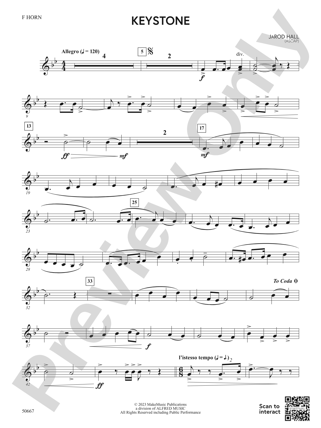 Keystone: 1st F Horn