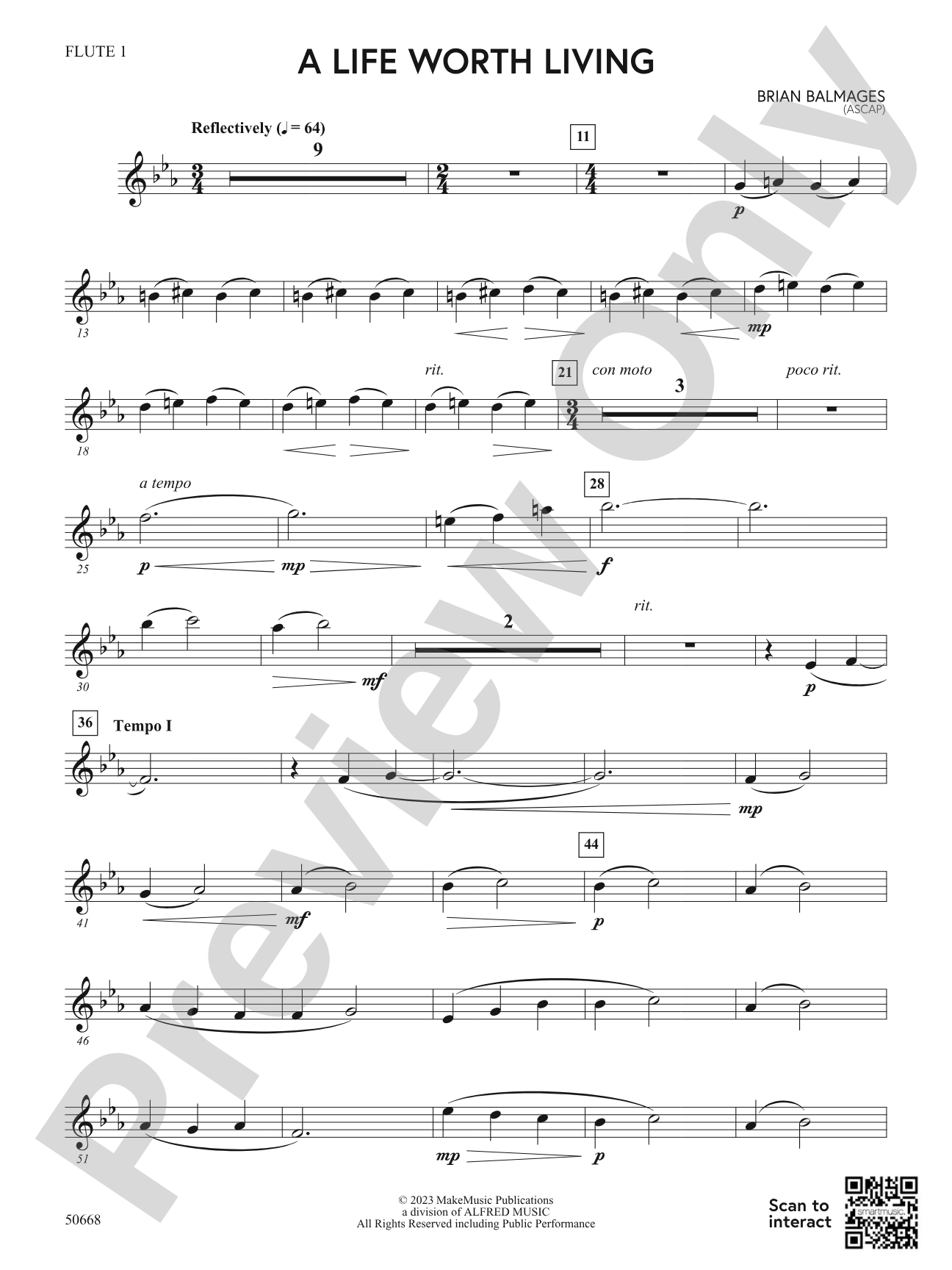 A Life Worth Living: Flute