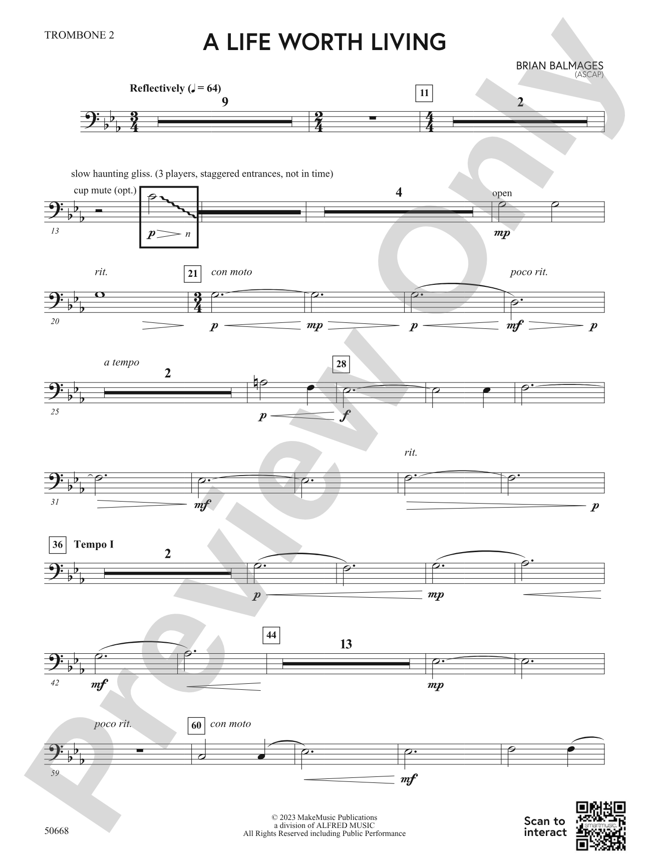 A Life Worth Living: 2nd Trombone
