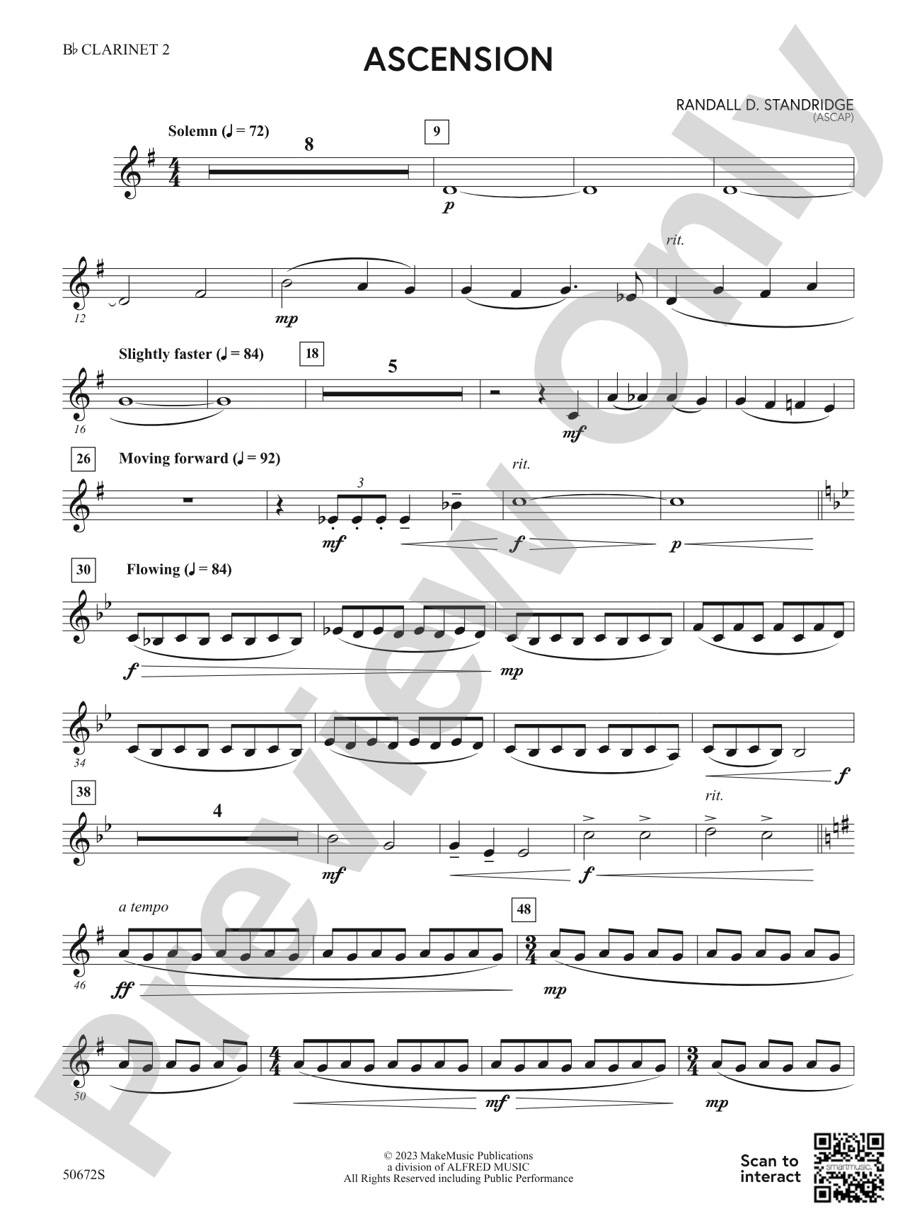 Ascension: 2nd B-flat Clarinet