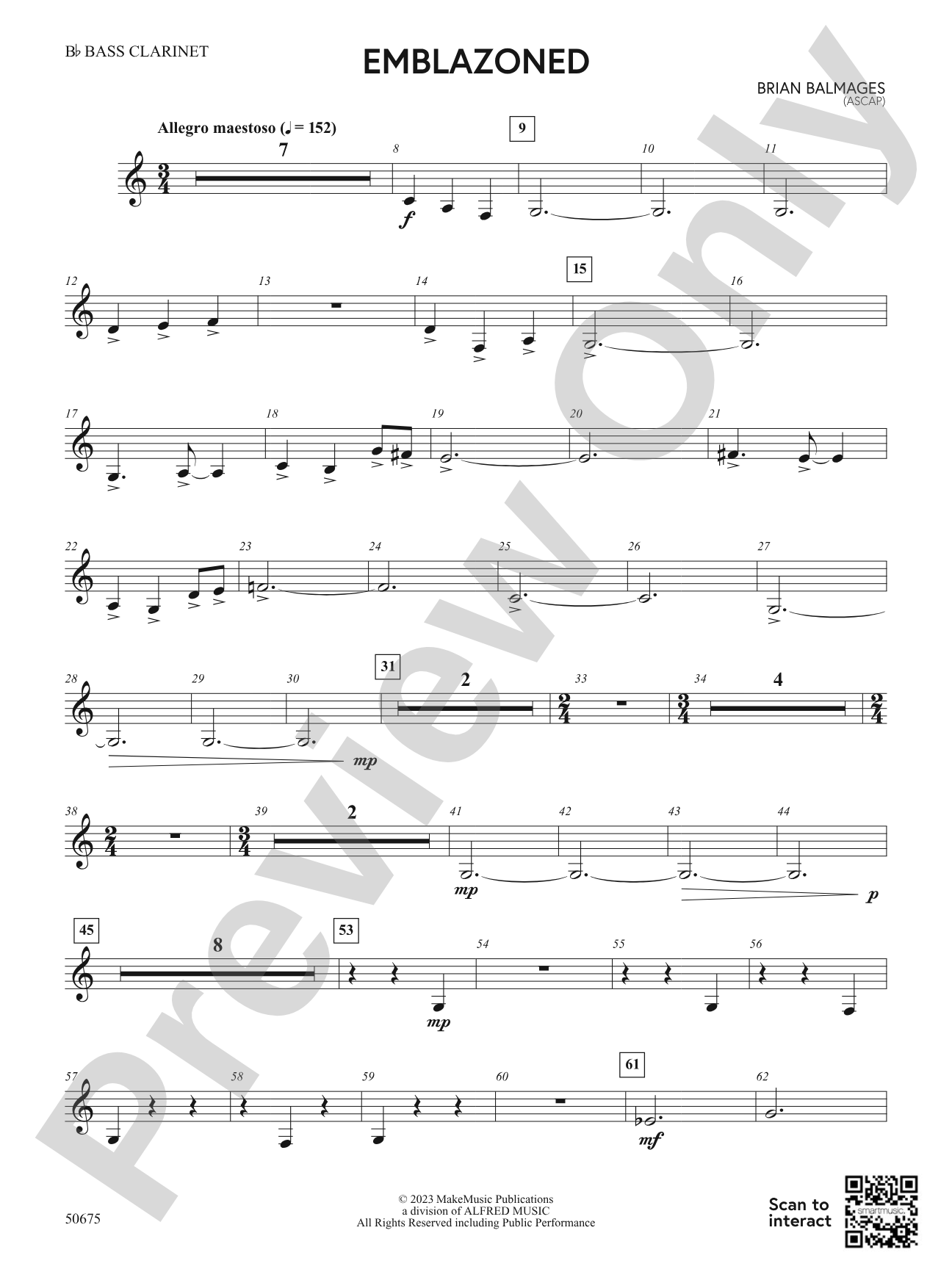 Emblazoned: B-flat Bass Clarinet