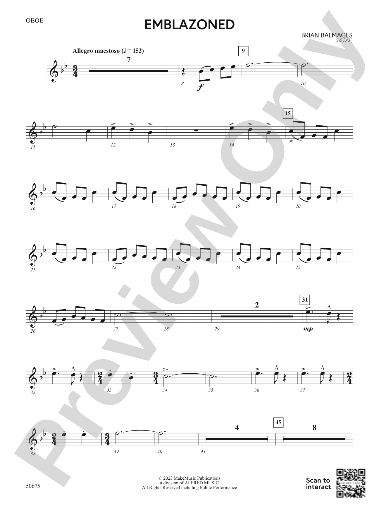 Emblazoned: Oboe