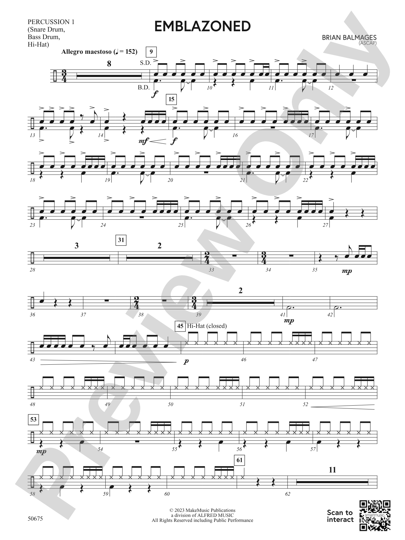 Emblazoned: 1st Percussion