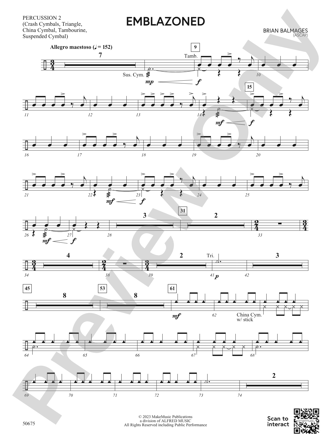 Emblazoned: 2nd Percussion