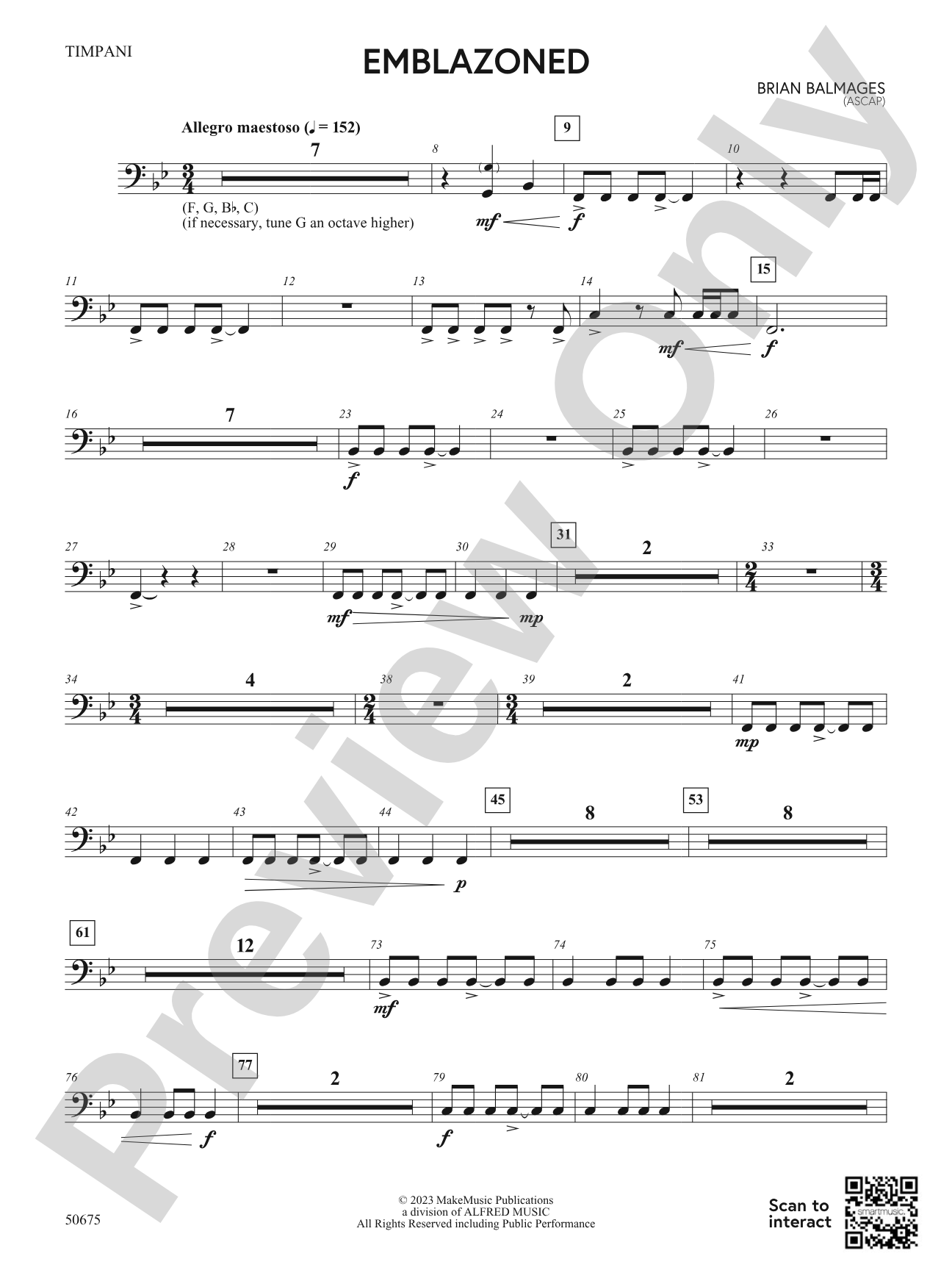 Emblazoned: Timpani