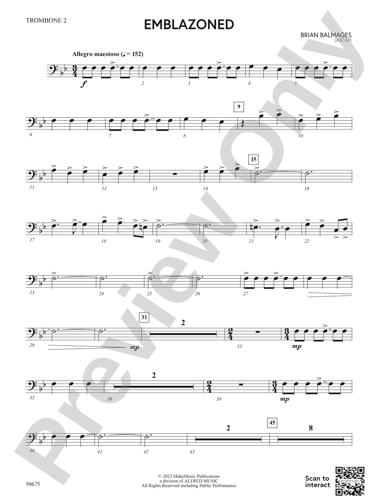 Emblazoned: 2nd Trombone