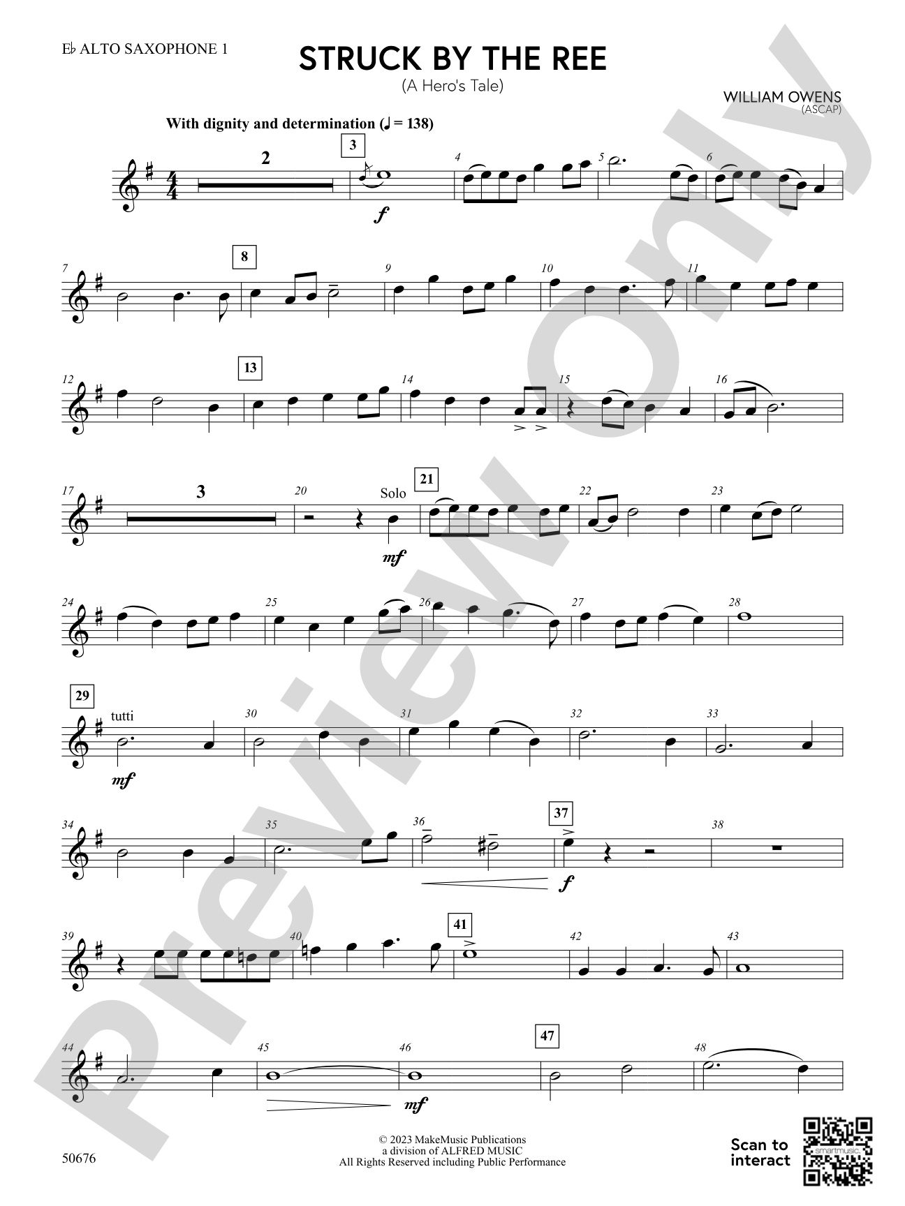 Struck by the Ree: E-flat Alto Saxophone