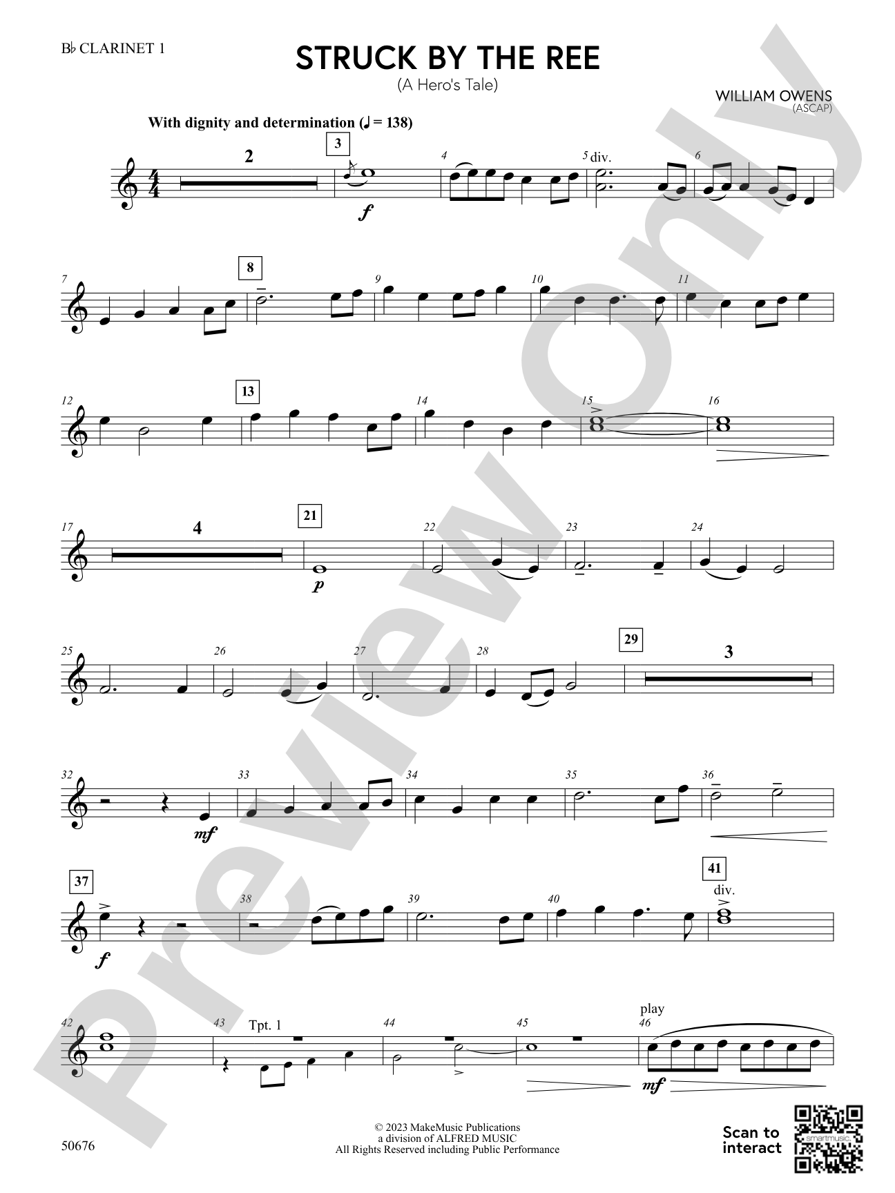 Struck by the Ree: 1st B-flat Clarinet