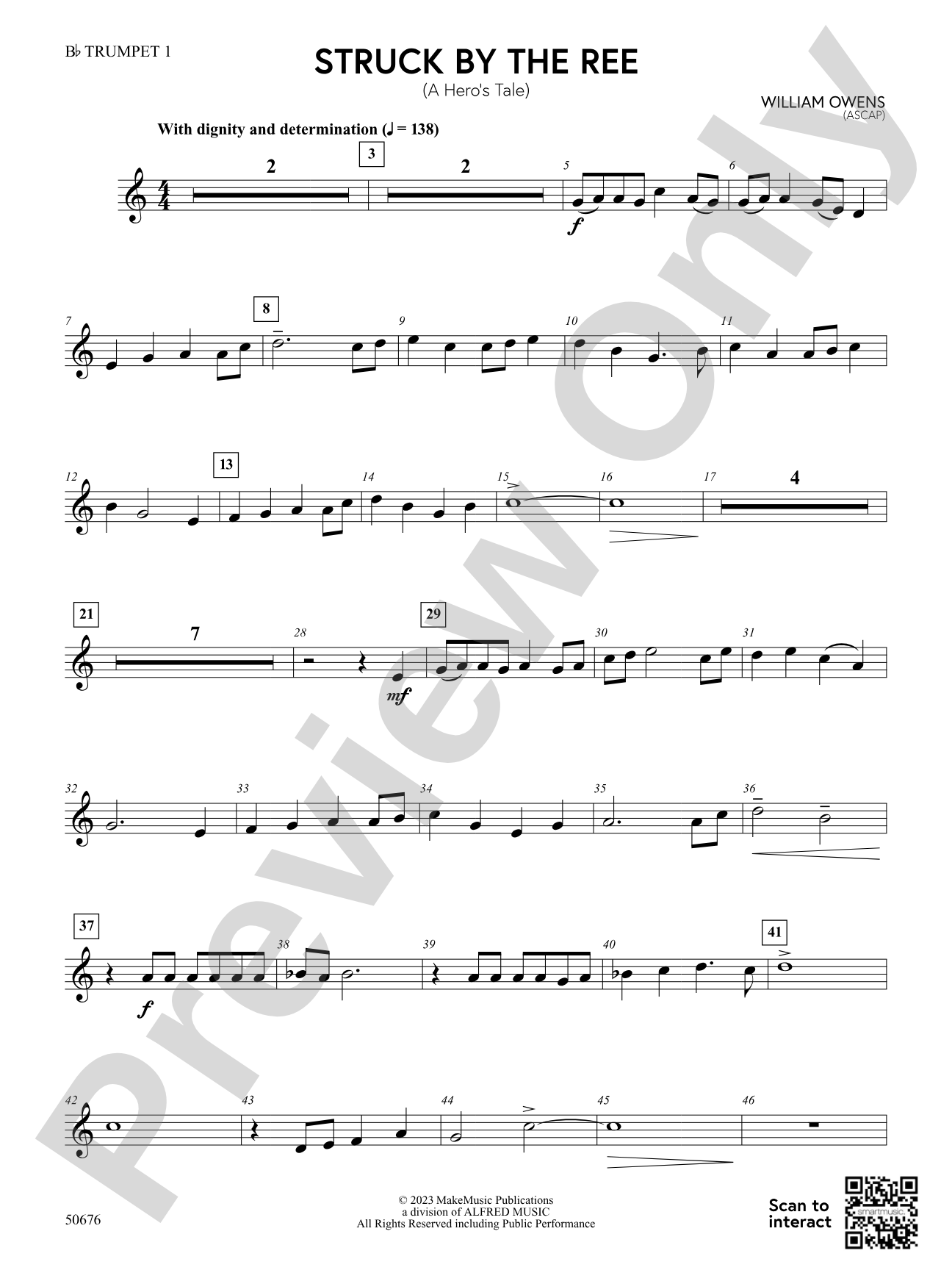 Struck by the Ree: 1st B-flat Trumpet