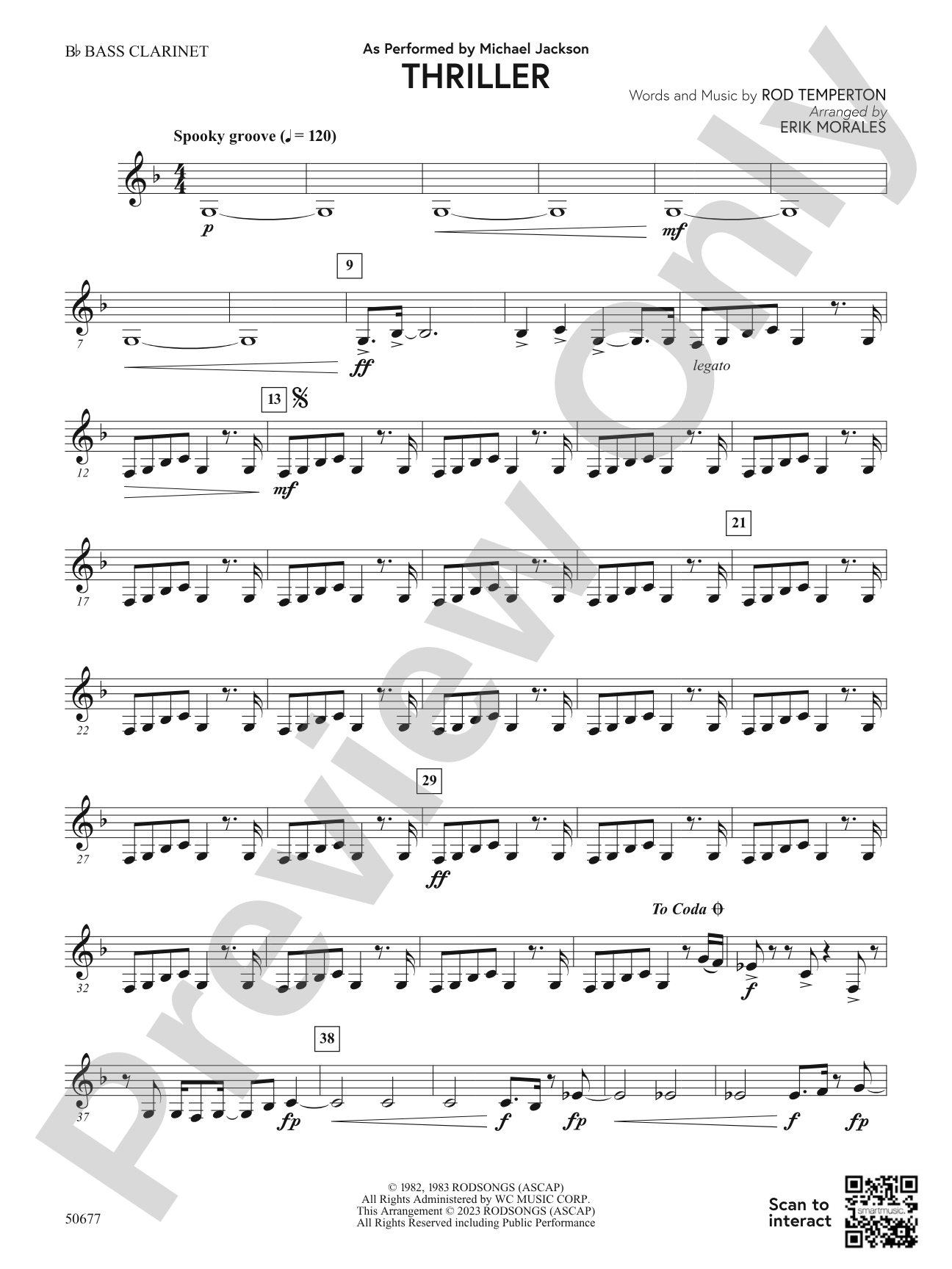 Thriller: Bass Clarinet