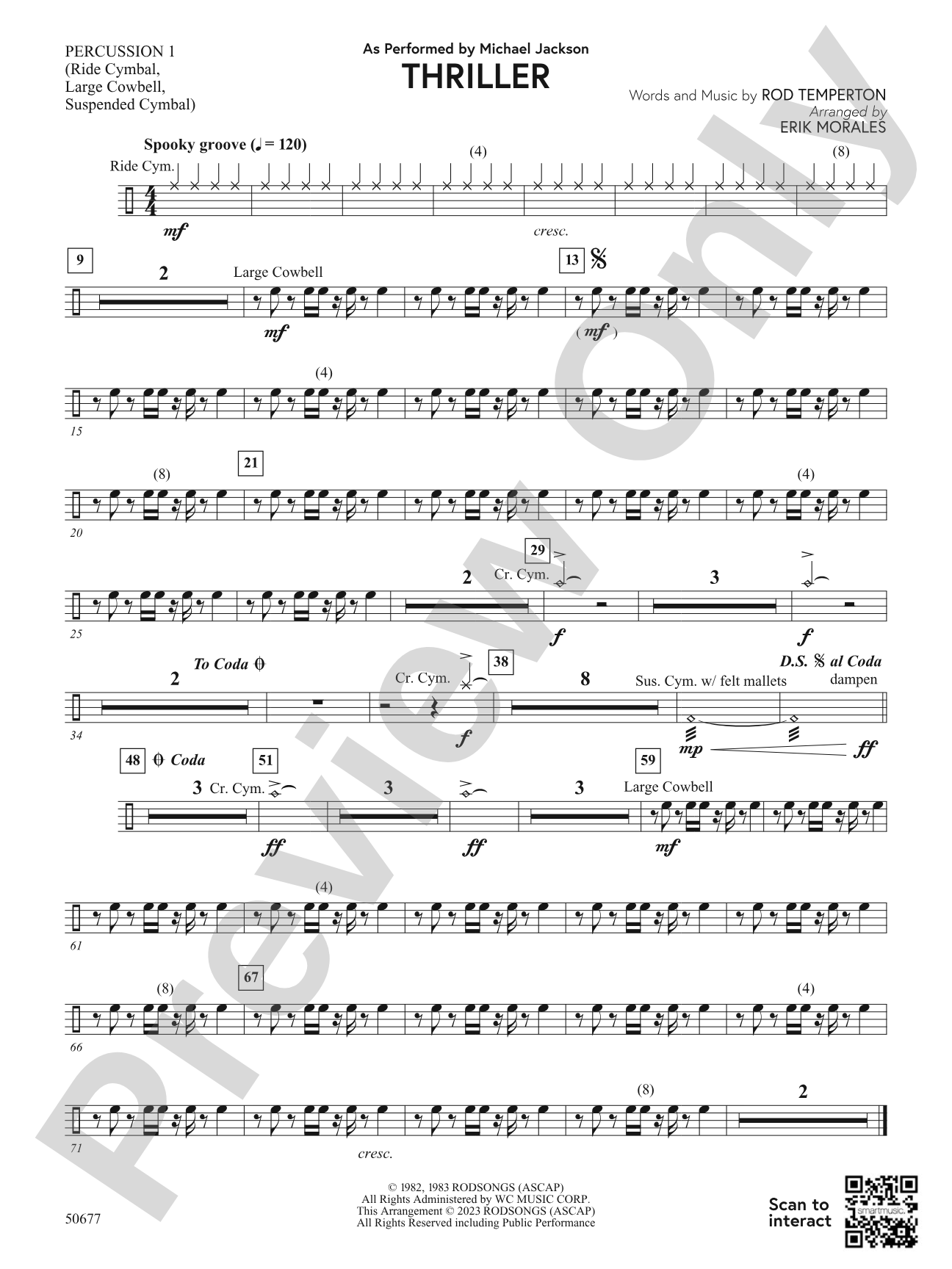 Thriller: 1st Percussion