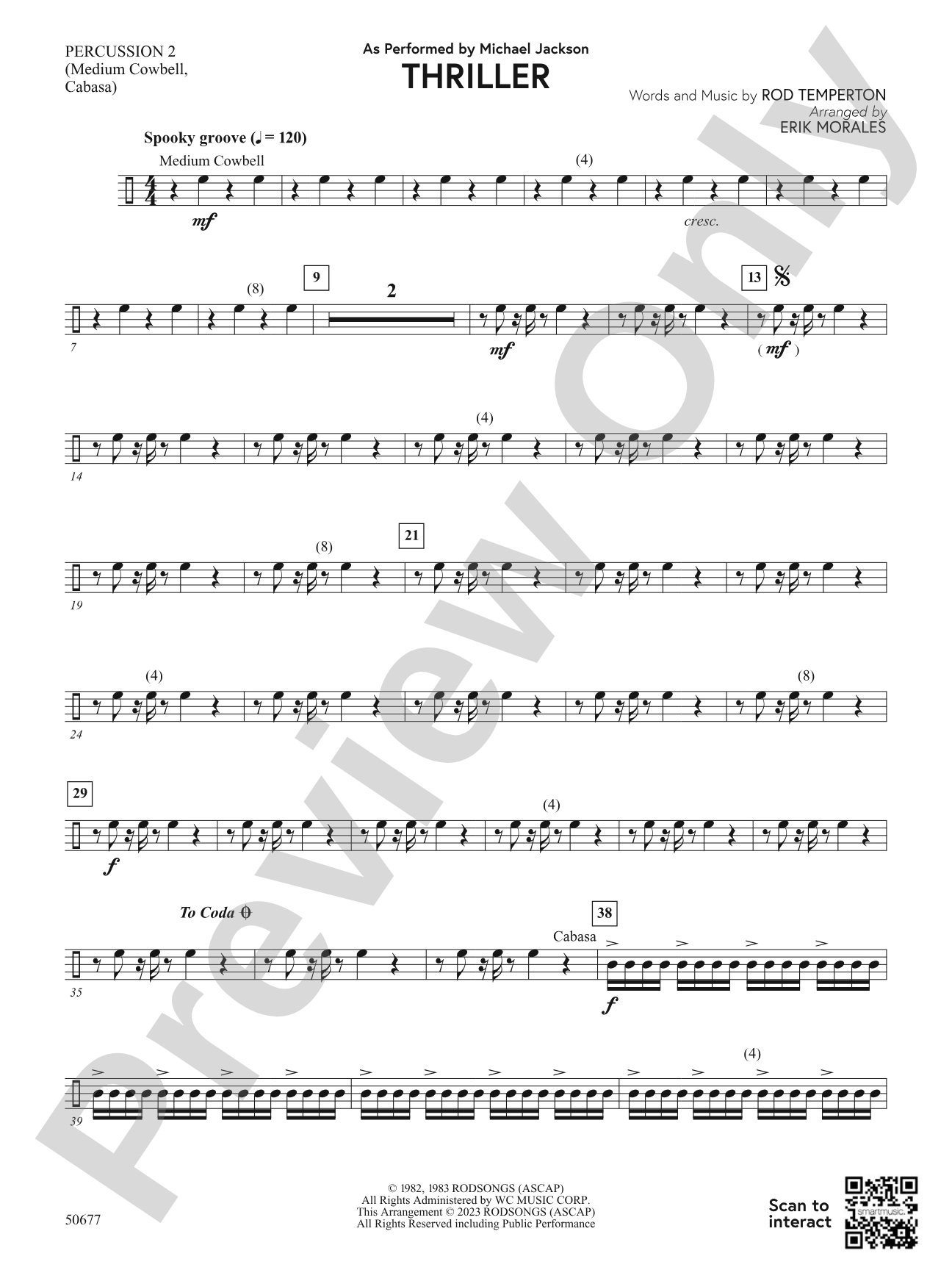 Thriller: 2nd Percussion