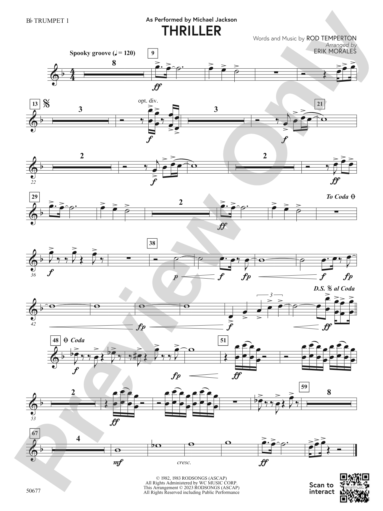Thriller: 1st B-flat Trumpet