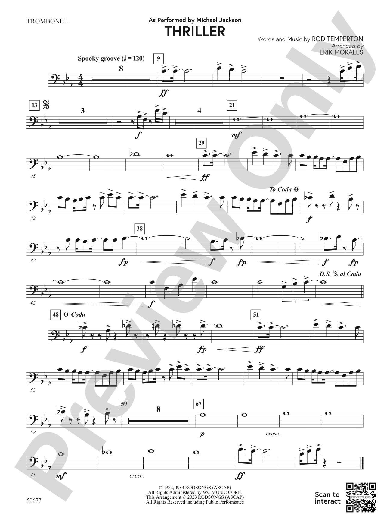Thriller: 1st Trombone