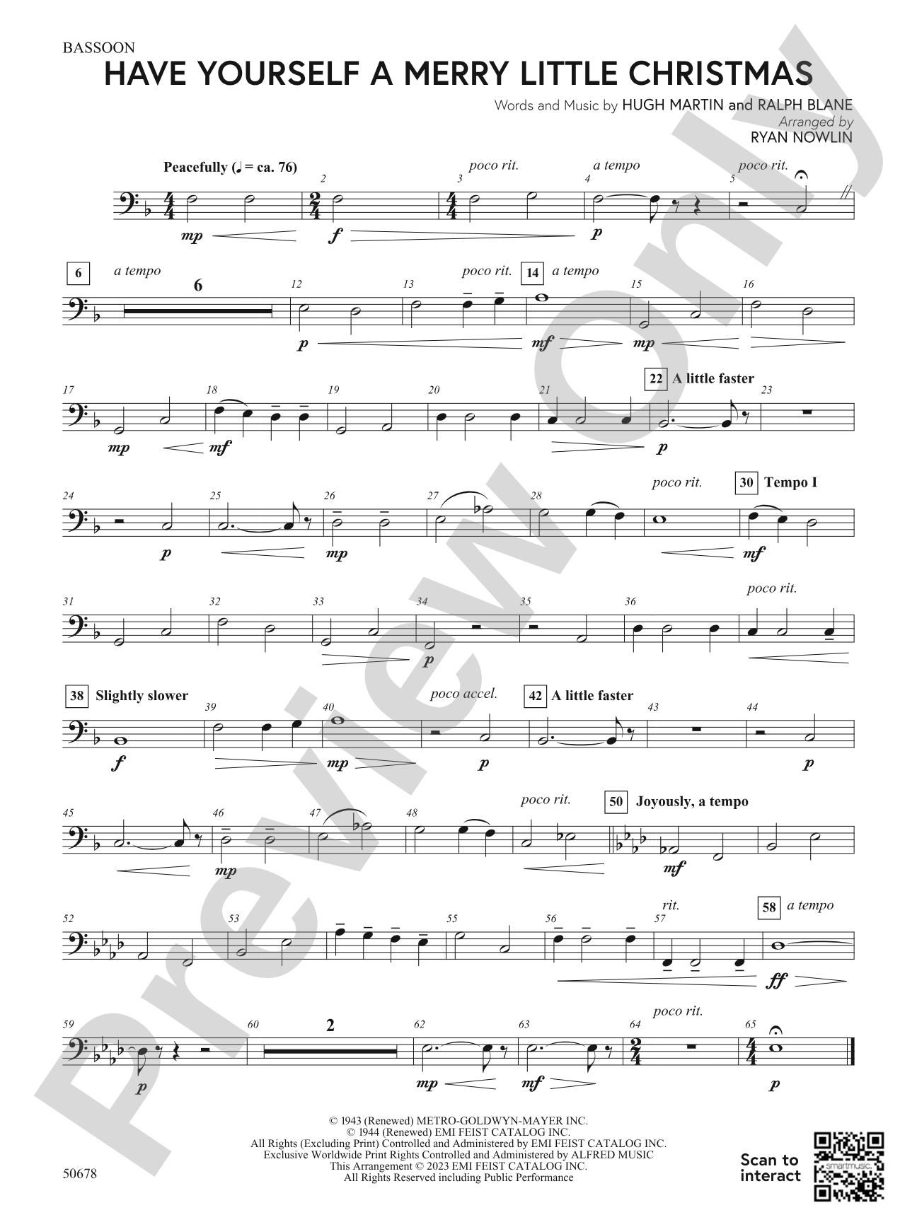 Have Yourself a Merry Little Christmas: Bassoon