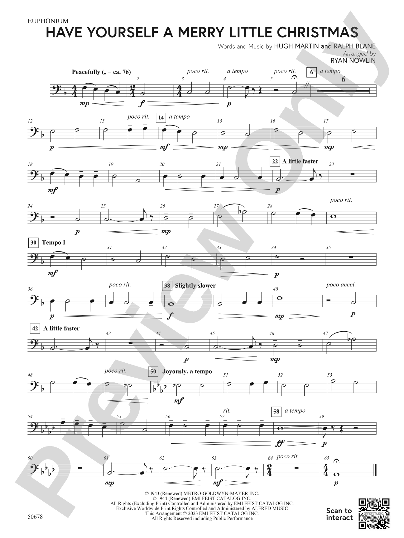 Have Yourself a Merry Little Christmas: Baritone B.C.