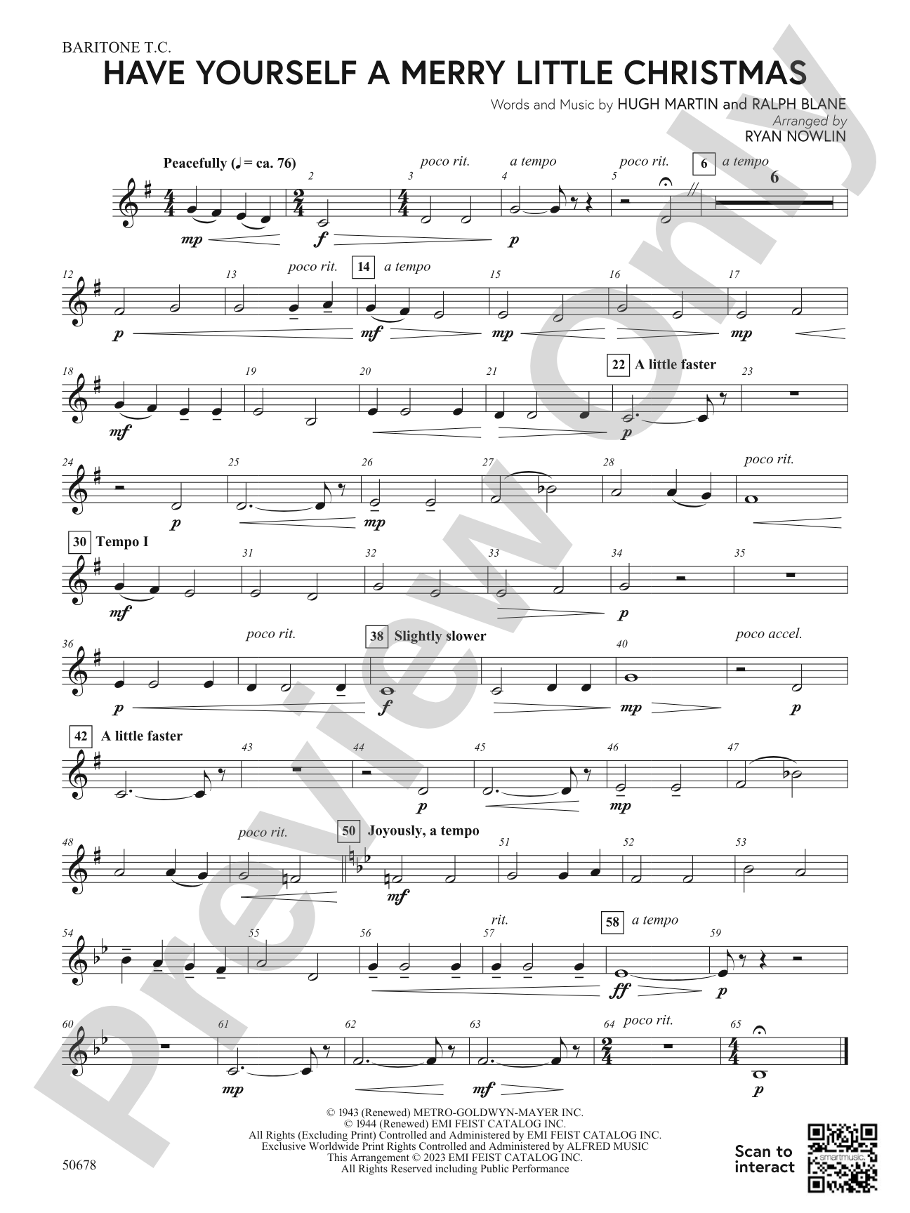 Have Yourself a Merry Little Christmas: Baritone T.C.