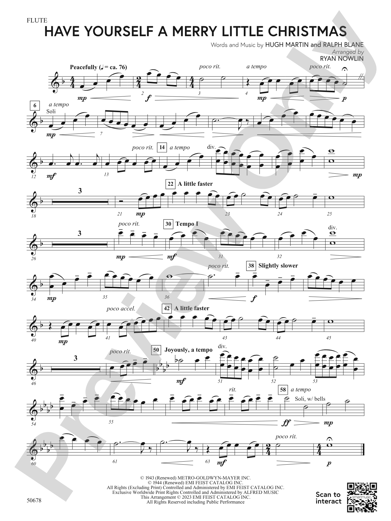 Have Yourself a Merry Little Christmas: Flute