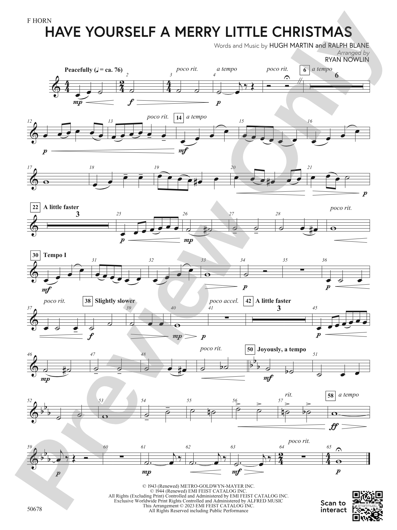 Have Yourself a Merry Little Christmas: 1st F Horn