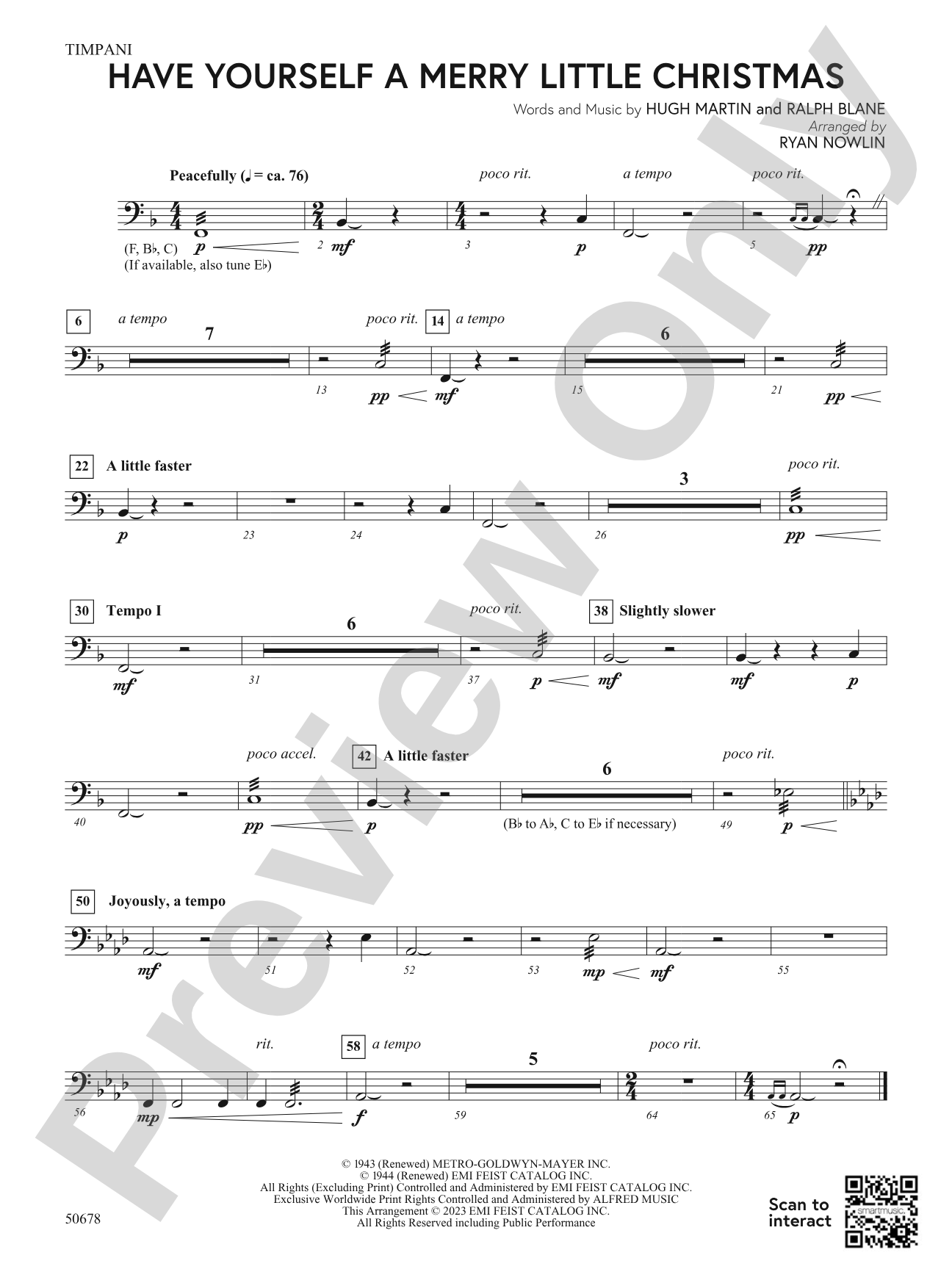 Have Yourself a Merry Little Christmas: Timpani