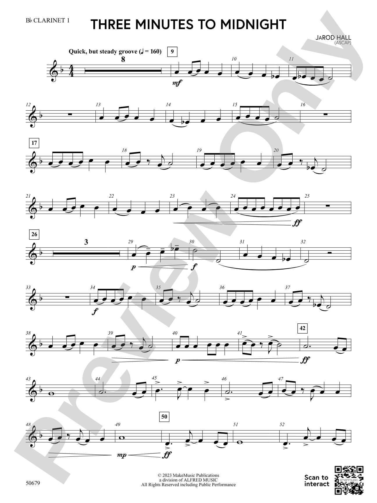 Three Minutes to Midnight: 1st B-flat Clarinet