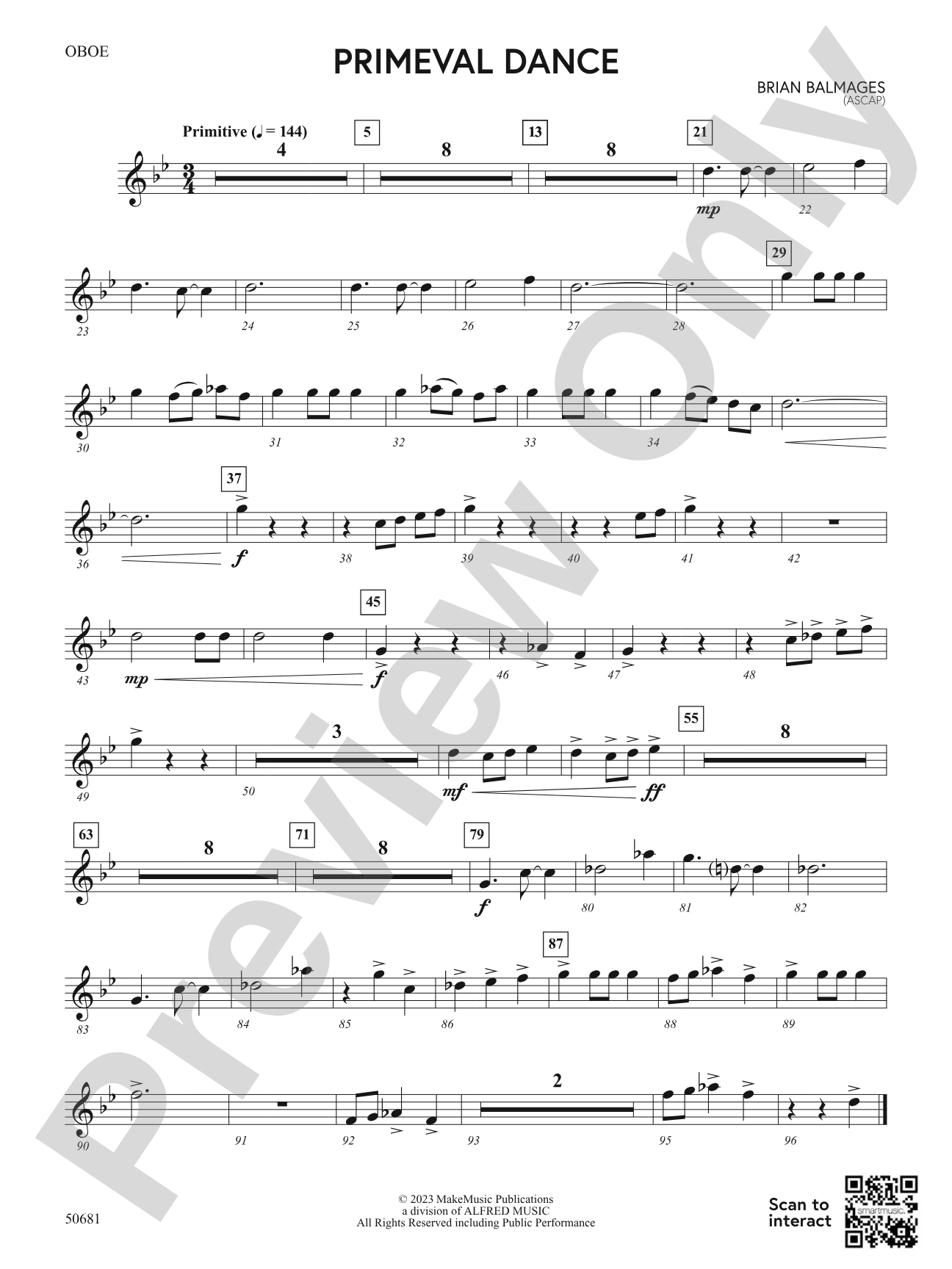 Primeval Dance: Oboe