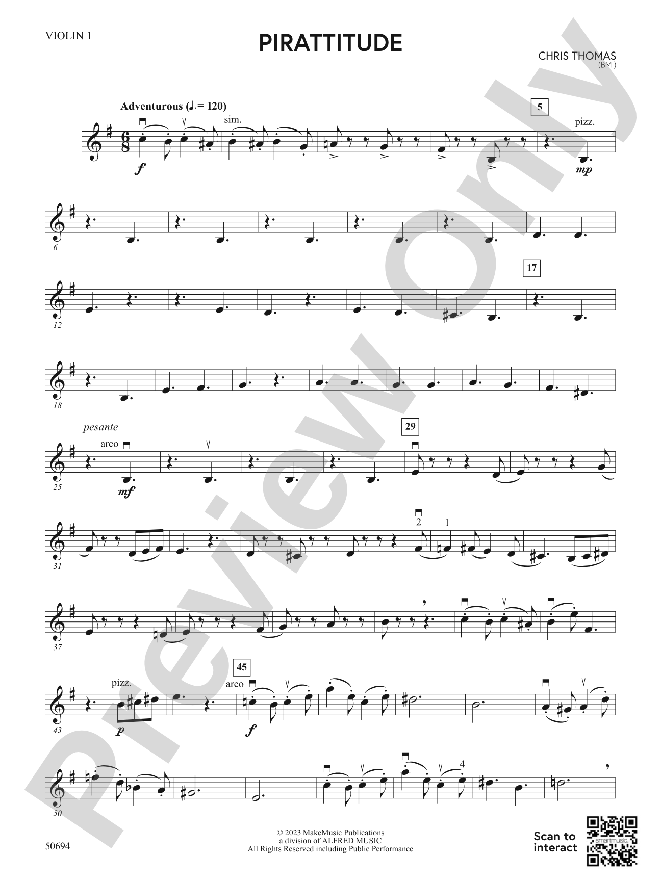 Pirattitude: 1st Violin