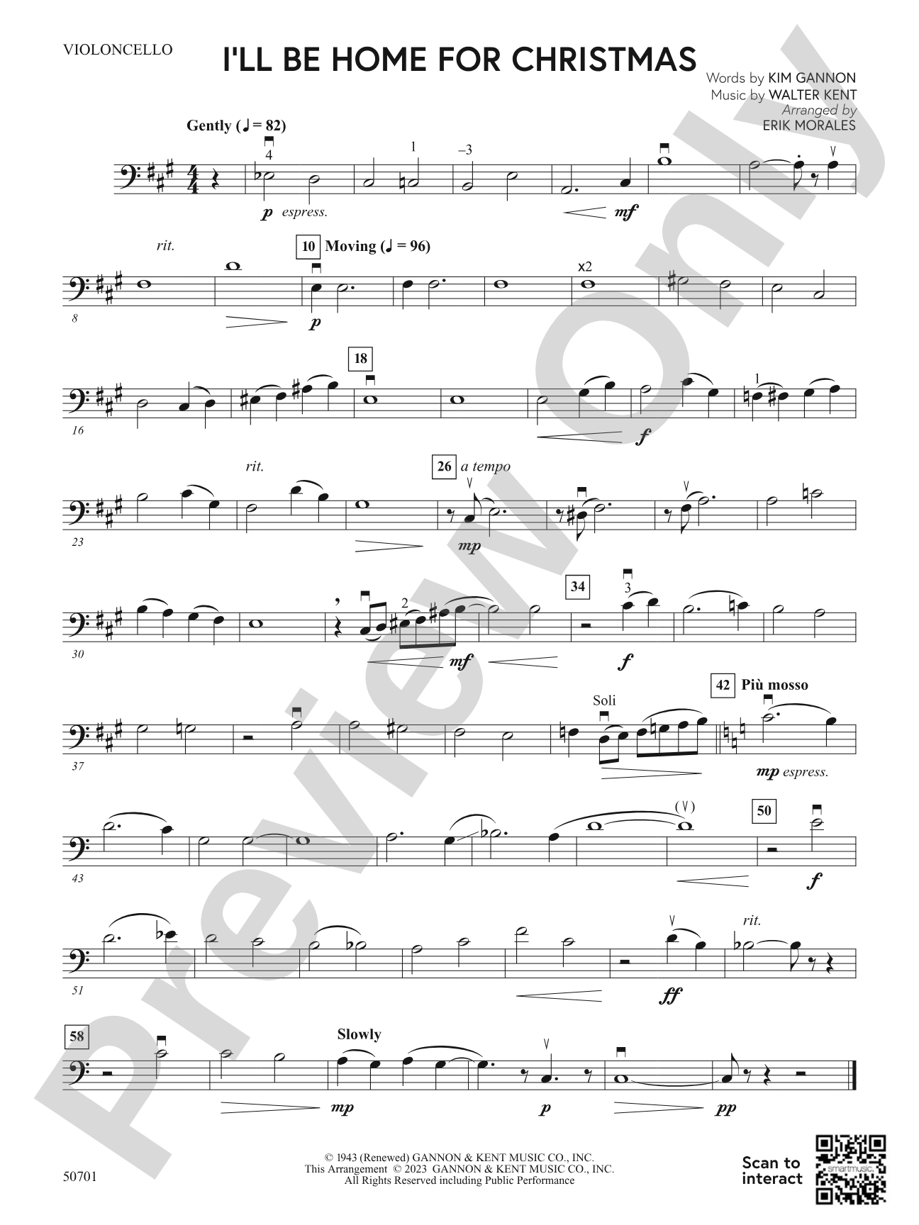 I'll Be Home for Christmas: Cello